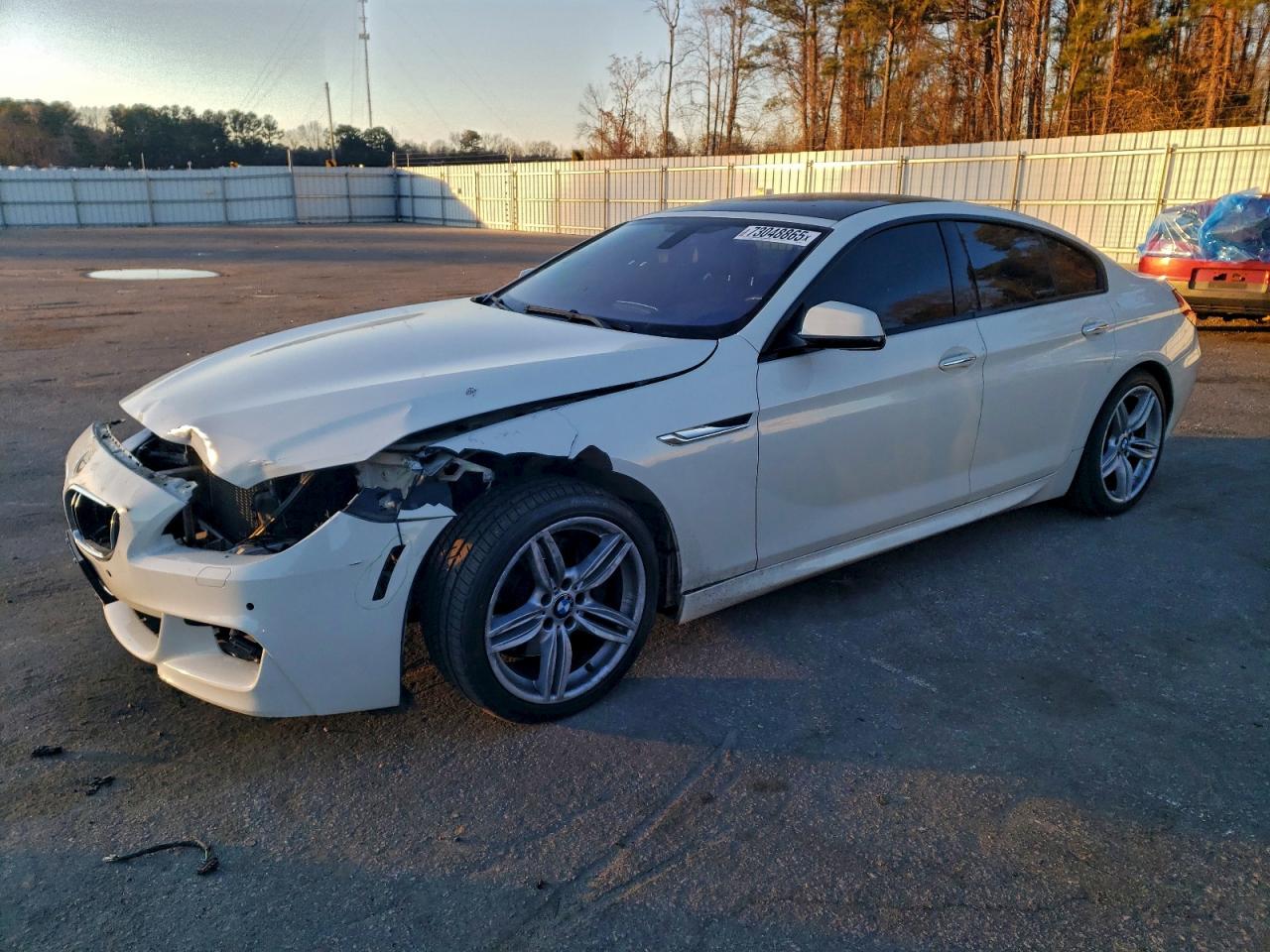 2014 Bmw 640 Xi Gran Coupe White vin: WBA6B8C57EDZ72671