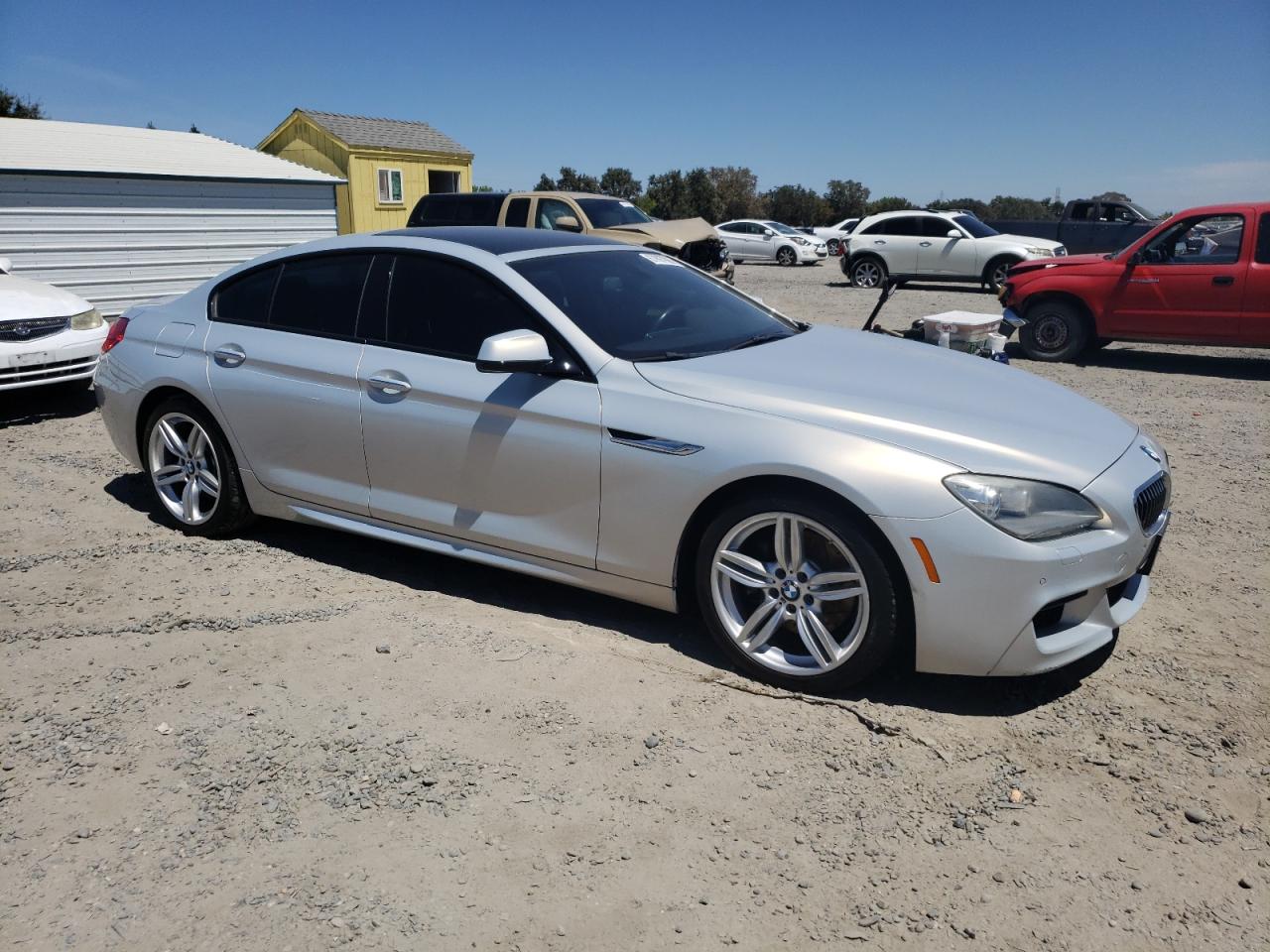 2014 Bmw 640 Xi Gran Coupe   Silver vin: WBA6B8C57EDZ72685