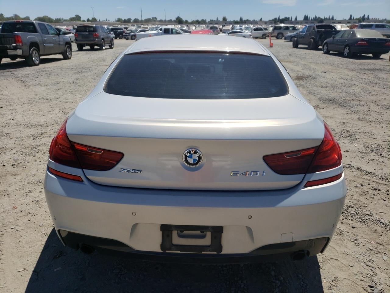 2014 Bmw 640 Xi Gran Coupe   Silver vin: WBA6B8C57EDZ72685