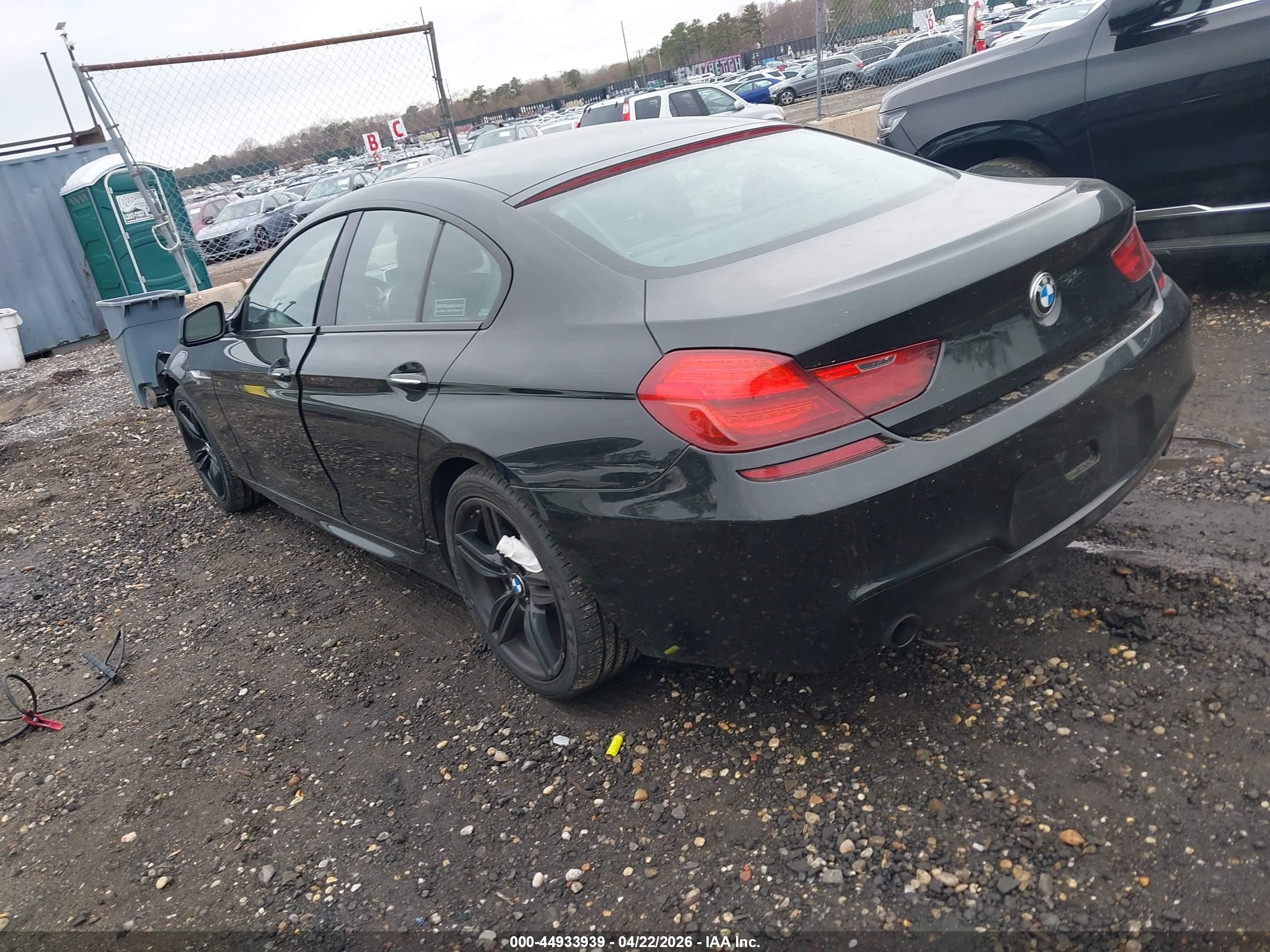 2014 Bmw 640i Gran Coupe Xdrive Black vin: WBA6B8C58ED452804