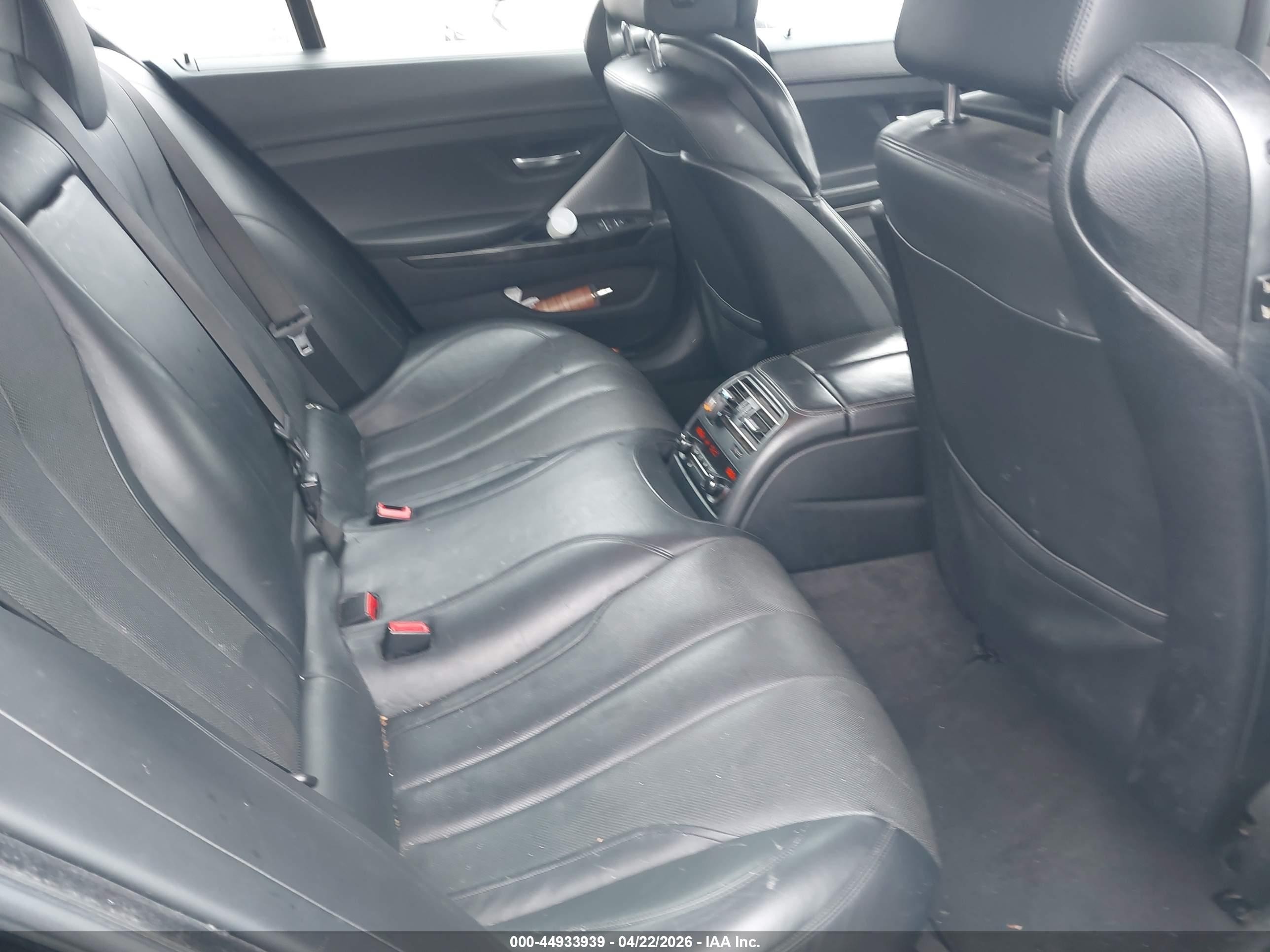 2014 Bmw 640i Gran Coupe Xdrive Black vin: WBA6B8C58ED452804
