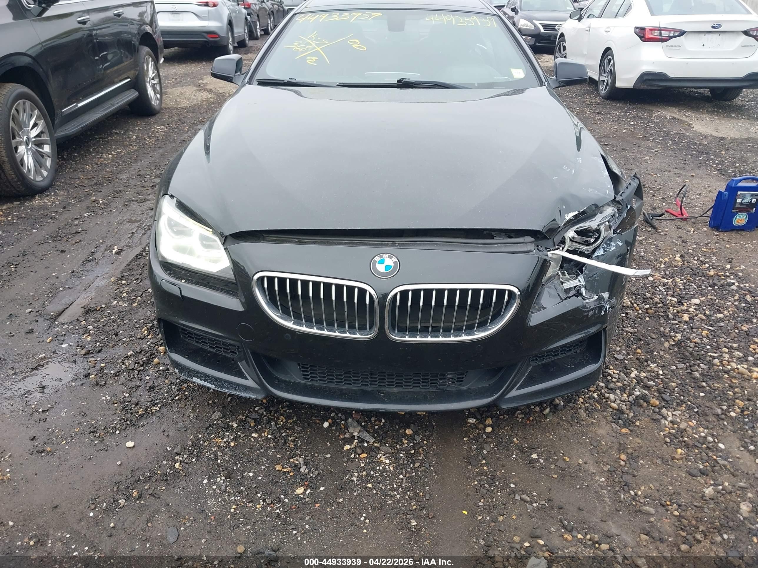 2014 Bmw 640i Gran Coupe Xdrive Black vin: WBA6B8C58ED452804