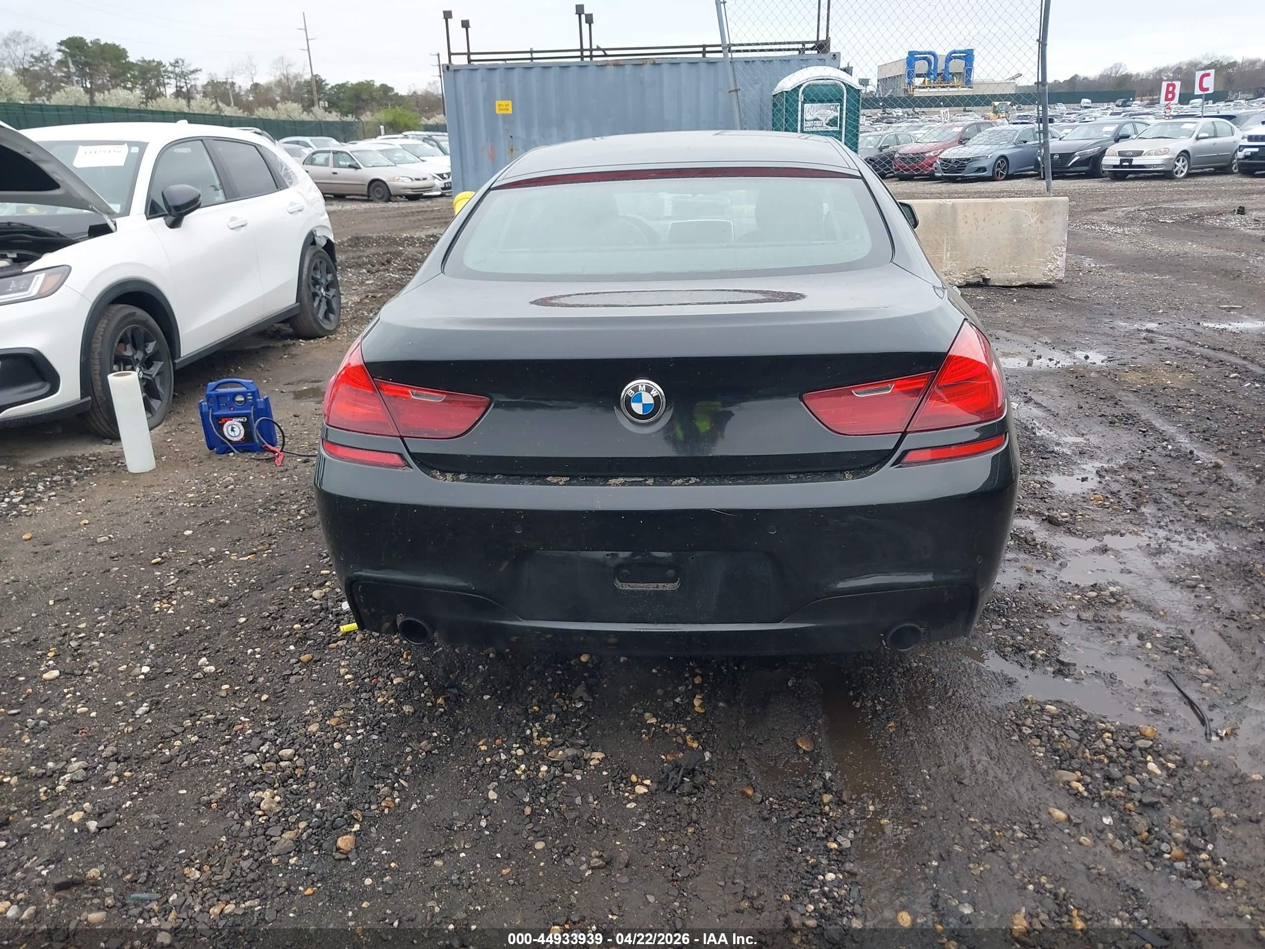 2014 Bmw 640i Gran Coupe Xdrive Black vin: WBA6B8C58ED452804