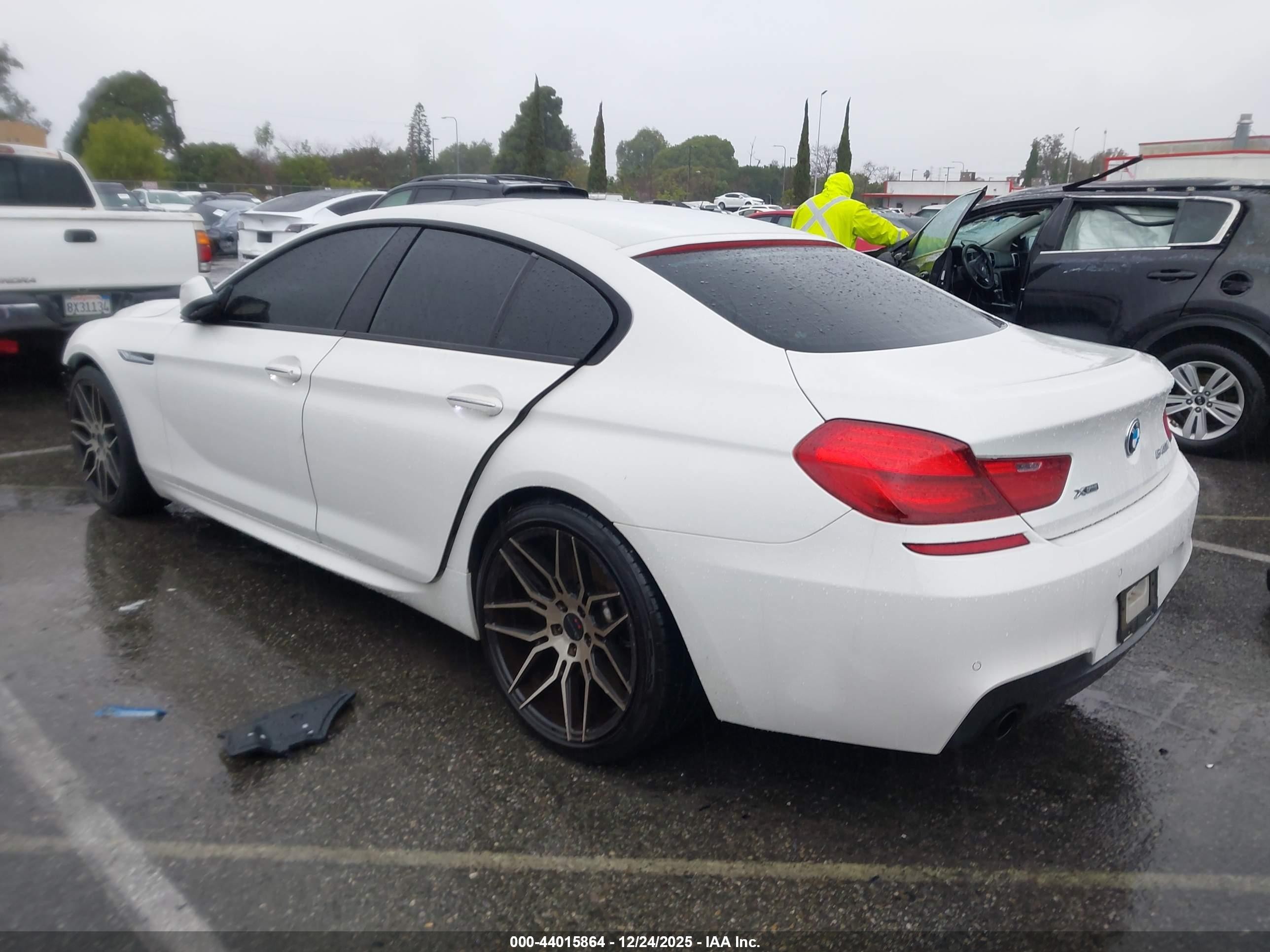 2014 Bmw 640i Gran Coupe Xdrive Белый vin: WBA6B8C58EDZ72419