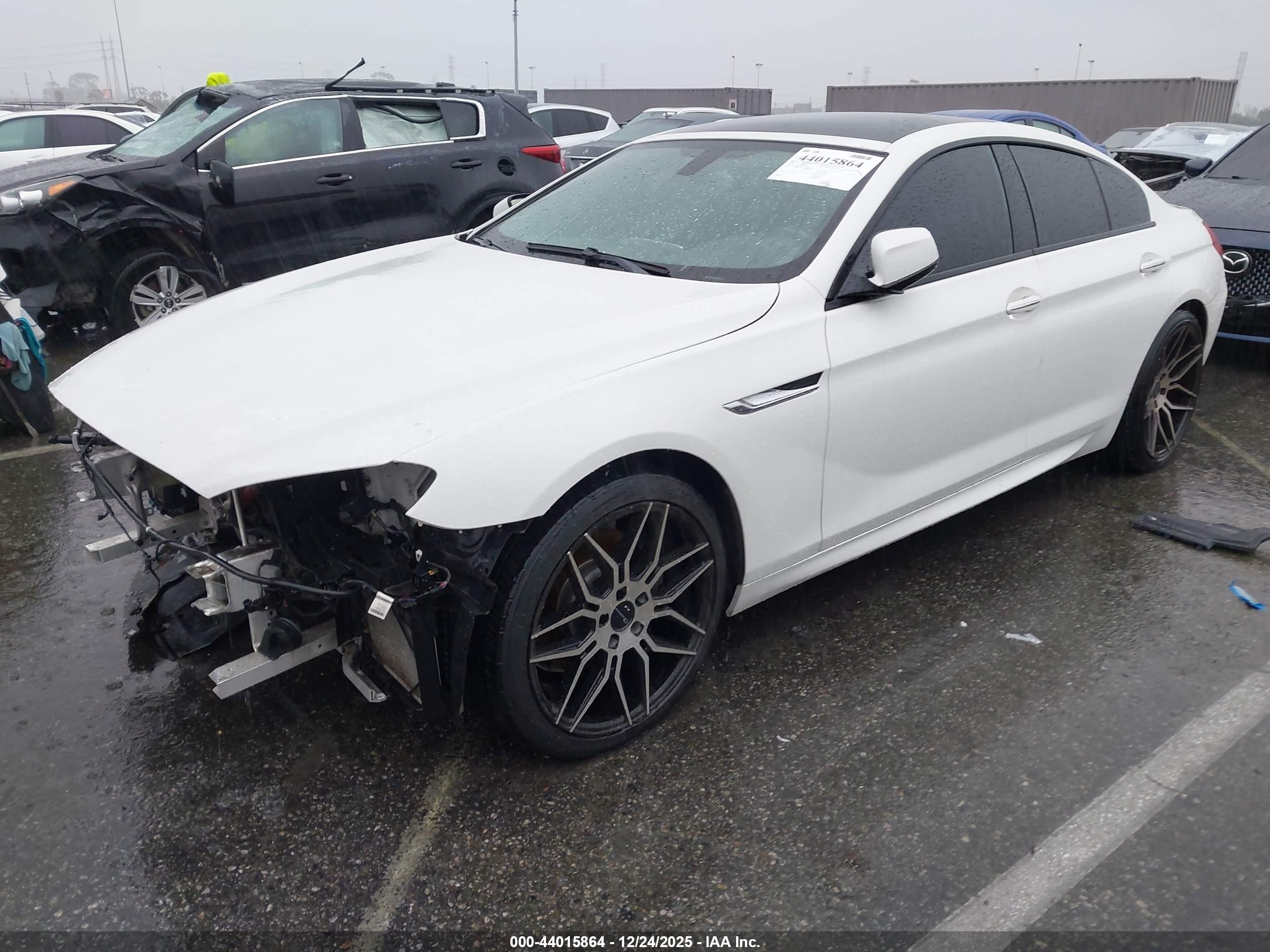 2014 Bmw 640i Gran Coupe Xdrive Белый vin: WBA6B8C58EDZ72419