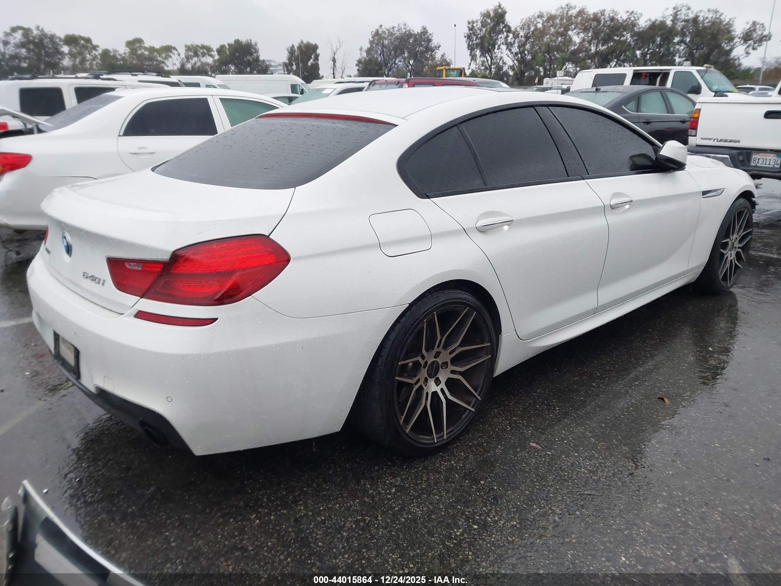 2014 Bmw 640i Gran Coupe Xdrive Белый vin: WBA6B8C58EDZ72419