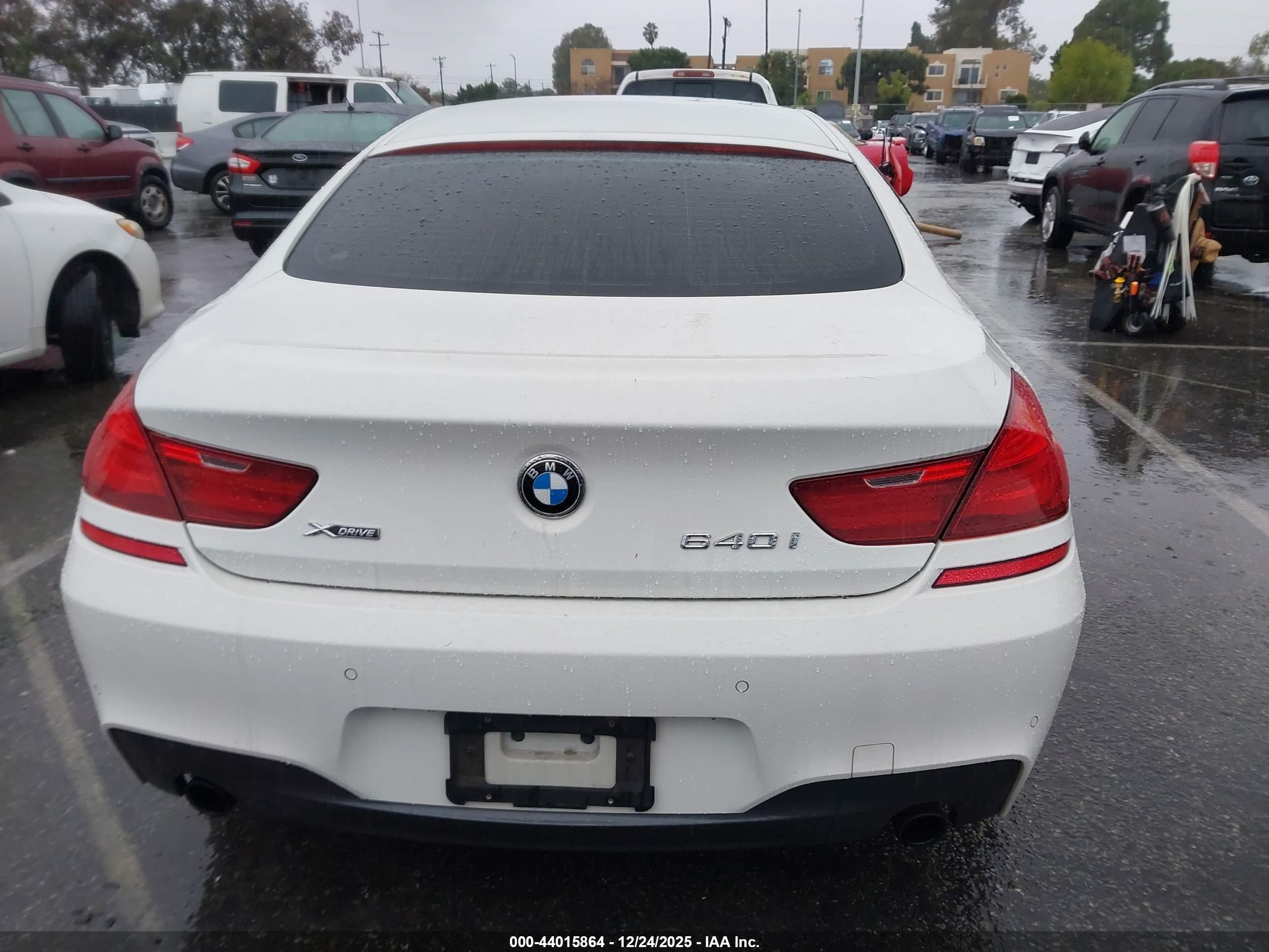 2014 Bmw 640i Gran Coupe Xdrive Белый vin: WBA6B8C58EDZ72419
