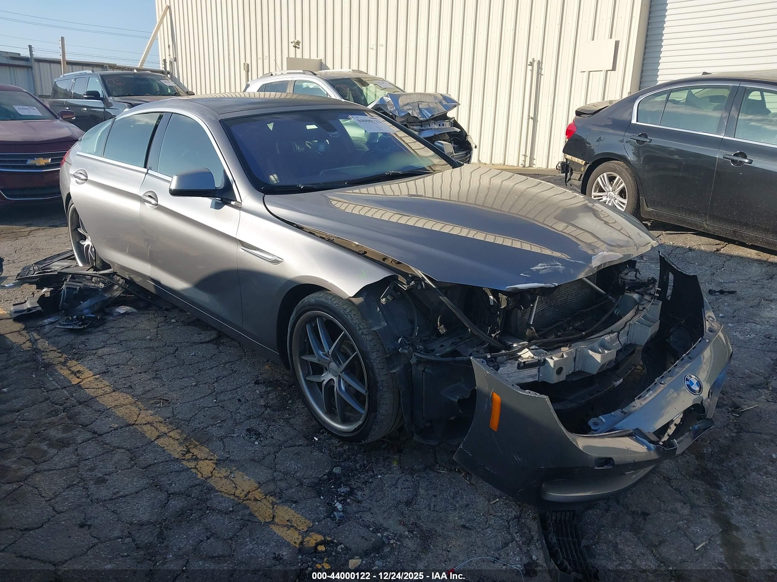 2015 Bmw 640i Gran Coupe Xdrive Gray vin: WBA6B8C58FD453579