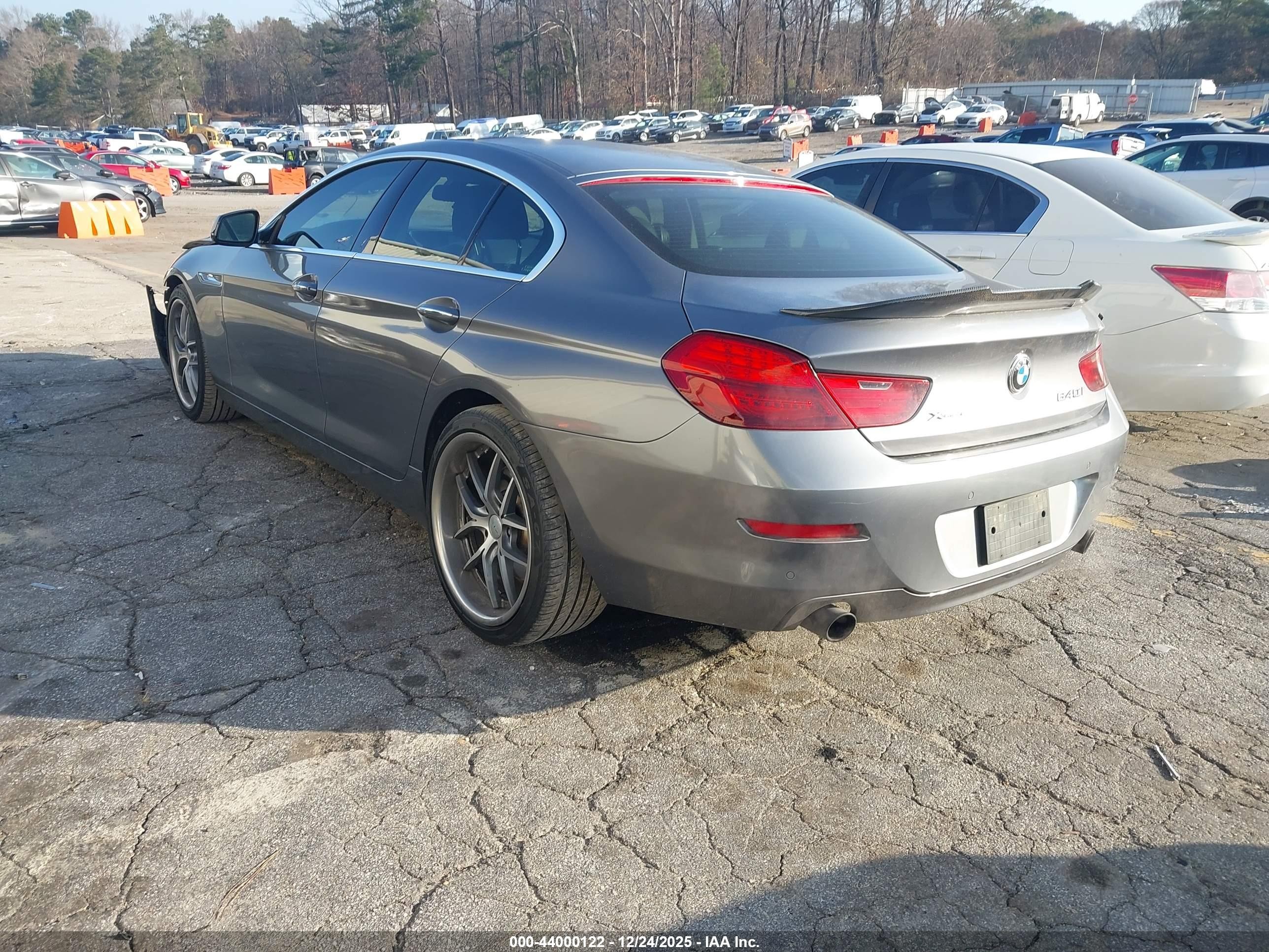 2015 Bmw 640i Gran Coupe Xdrive Gray vin: WBA6B8C58FD453579