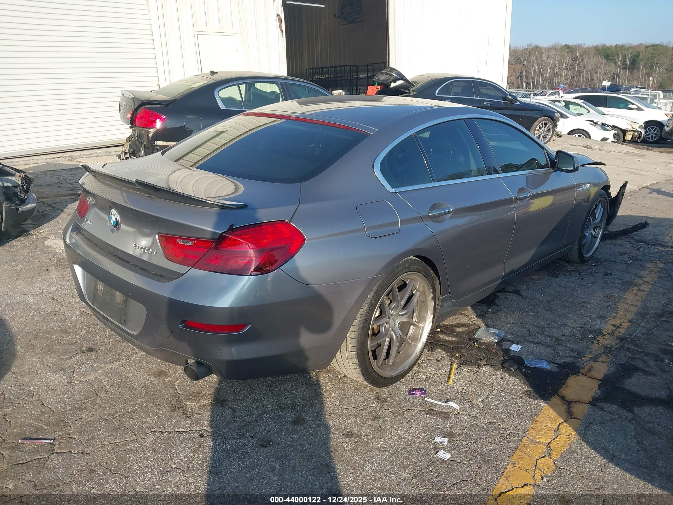 2015 Bmw 640i Gran Coupe Xdrive Gray vin: WBA6B8C58FD453579