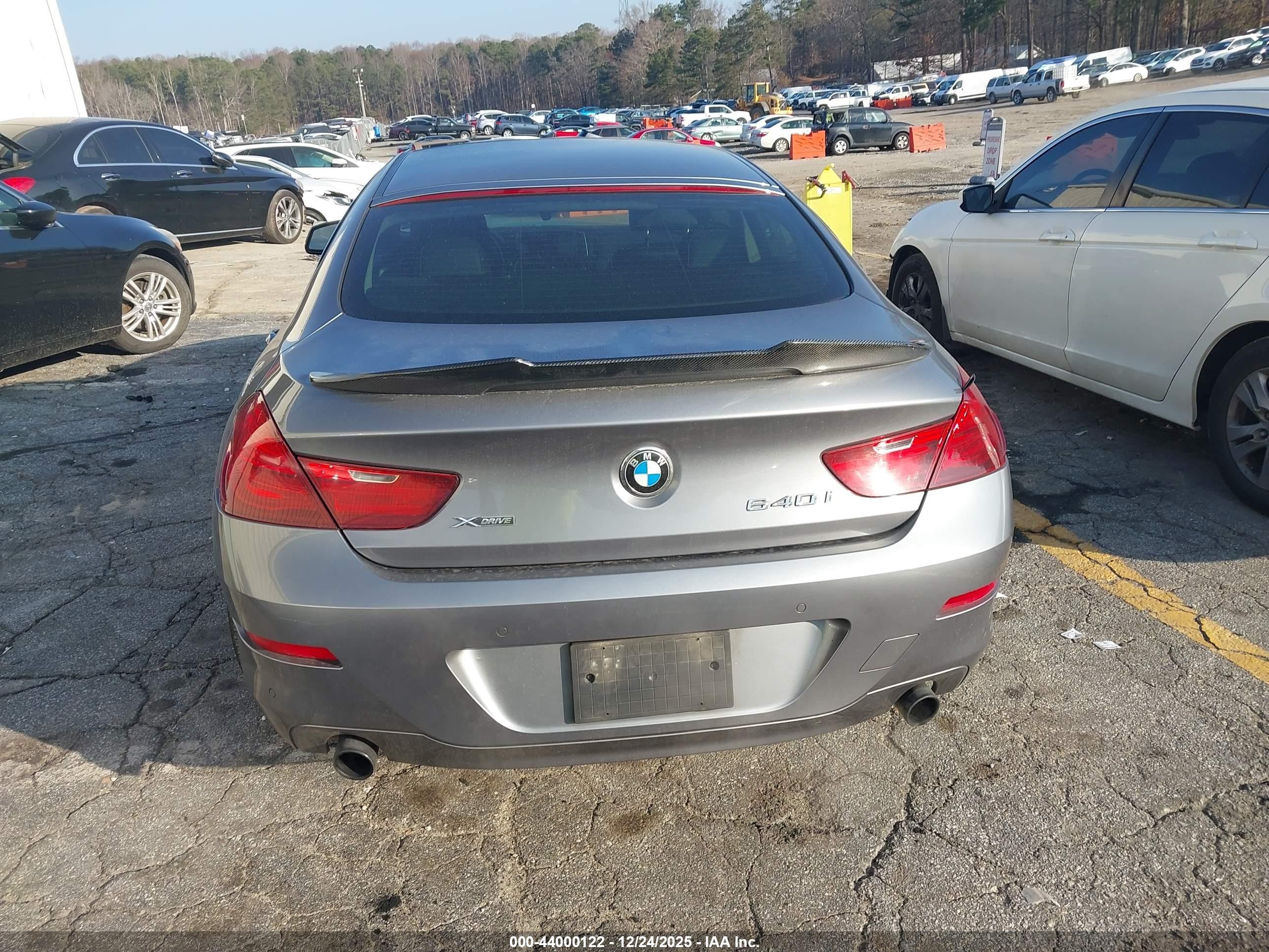 2015 Bmw 640i Gran Coupe Xdrive Gray vin: WBA6B8C58FD453579
