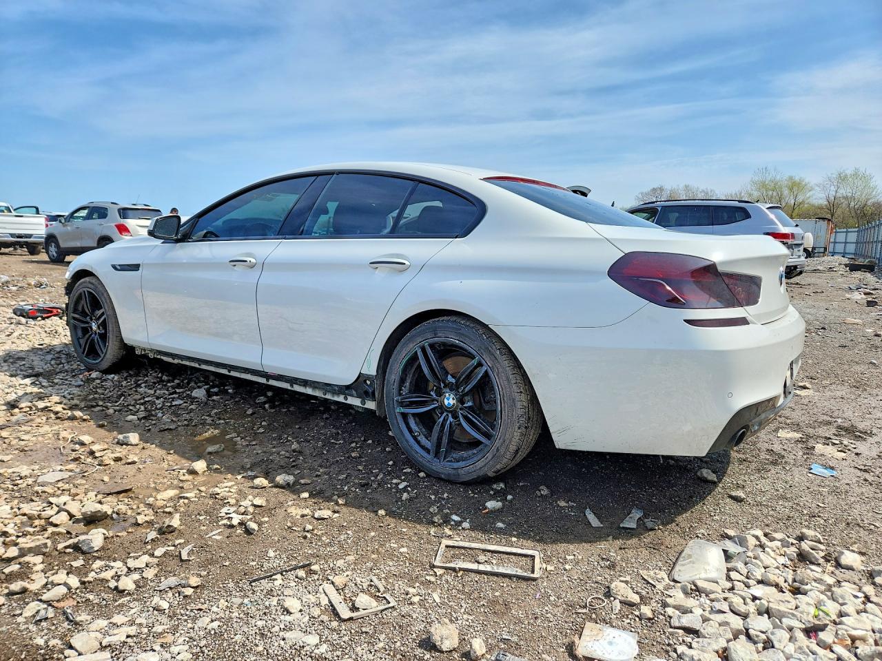 2014 Bmw 640 Xi Gran Coupe White vin: WBA6B8C59EDZ72624