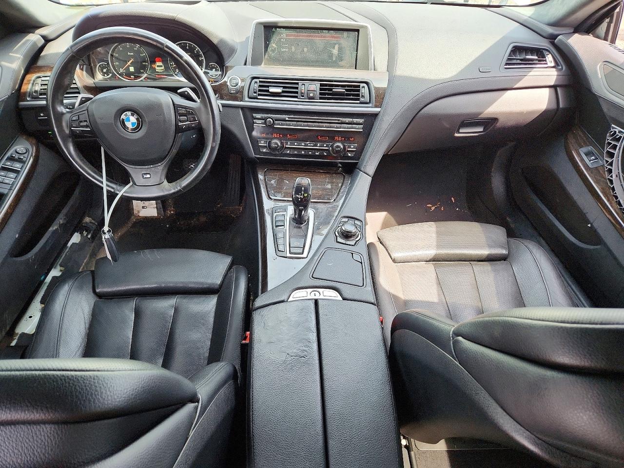 2014 Bmw 640 Xi Gran Coupe White vin: WBA6B8C59EDZ72624