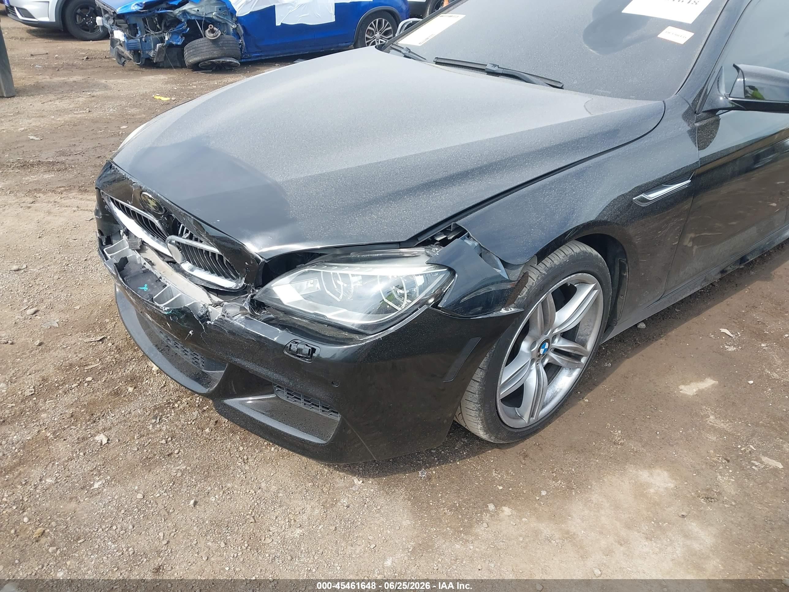 2015 Bmw 640i Gran Coupe Xdrive Черный vin: WBA6B8C59FD452991