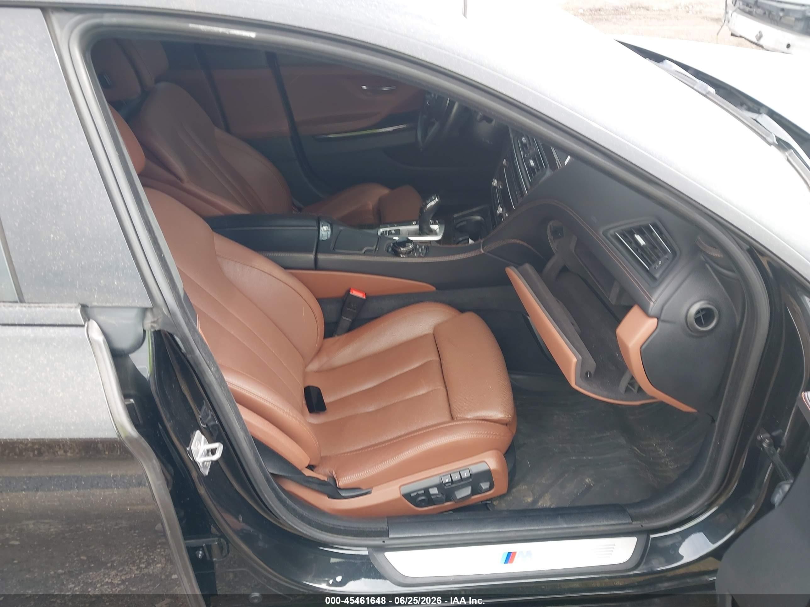 2015 Bmw 640i Gran Coupe Xdrive Черный vin: WBA6B8C59FD452991