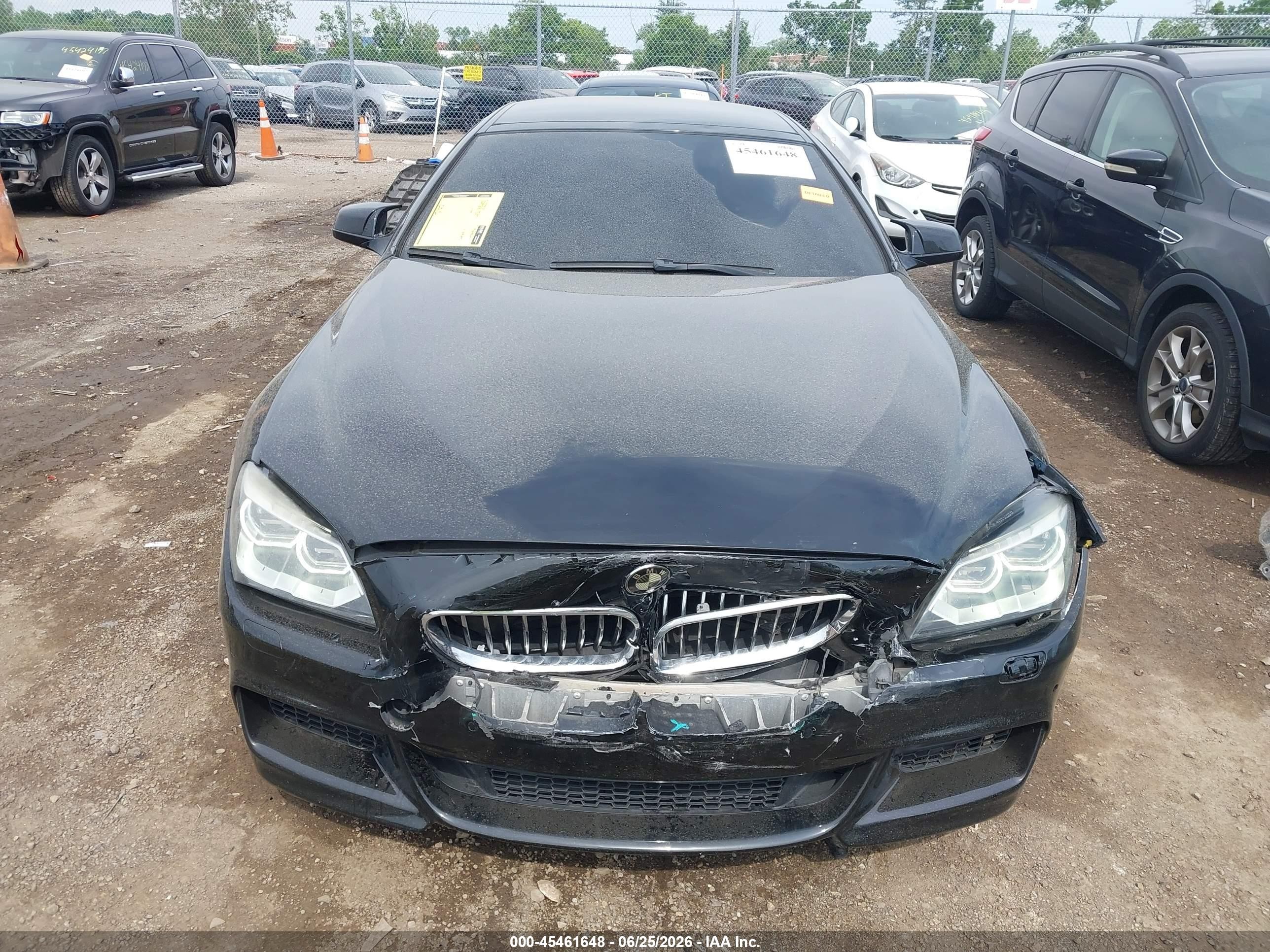 2015 Bmw 640i Gran Coupe Xdrive Черный vin: WBA6B8C59FD452991
