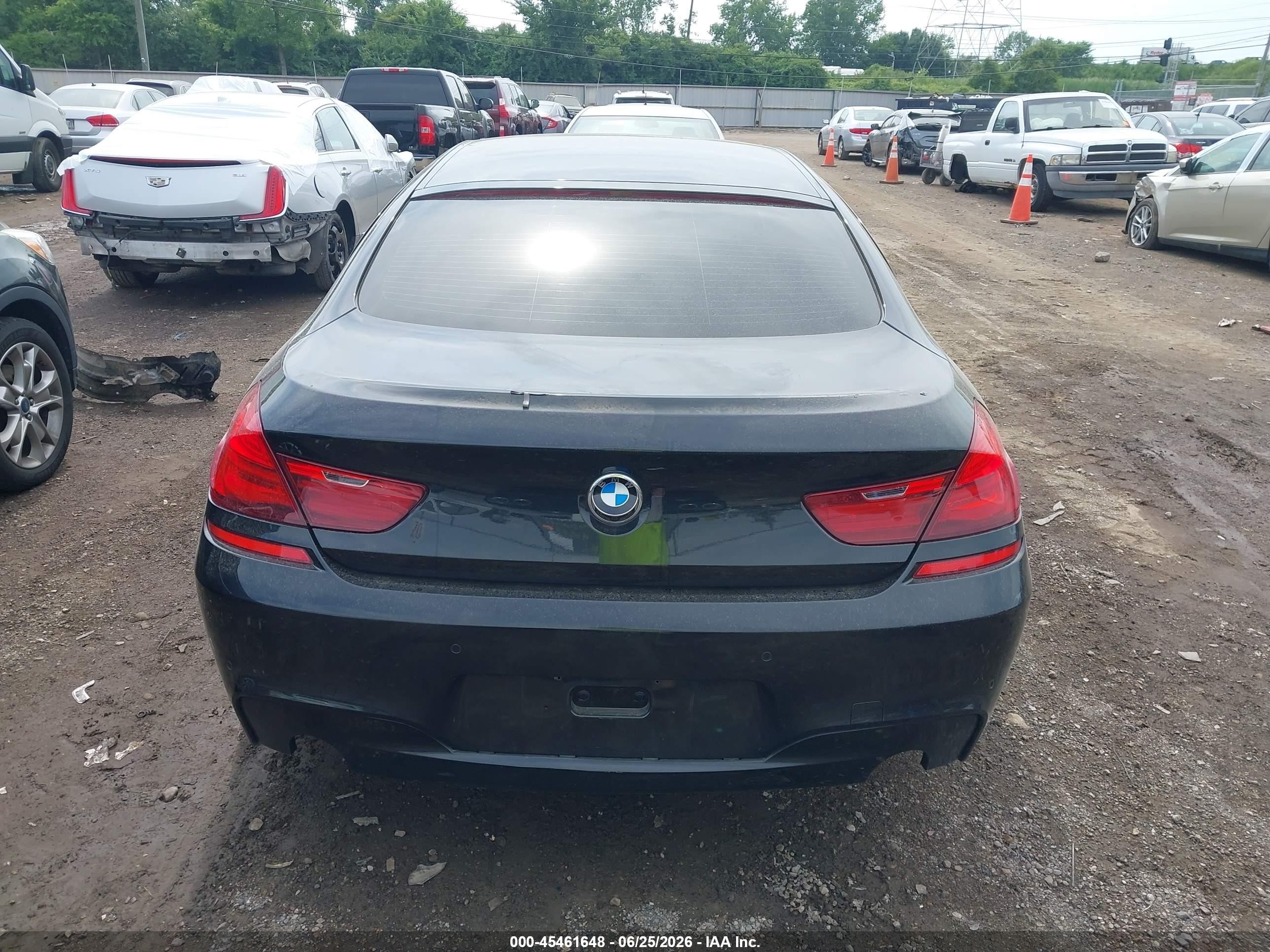2015 Bmw 640i Gran Coupe Xdrive Черный vin: WBA6B8C59FD452991