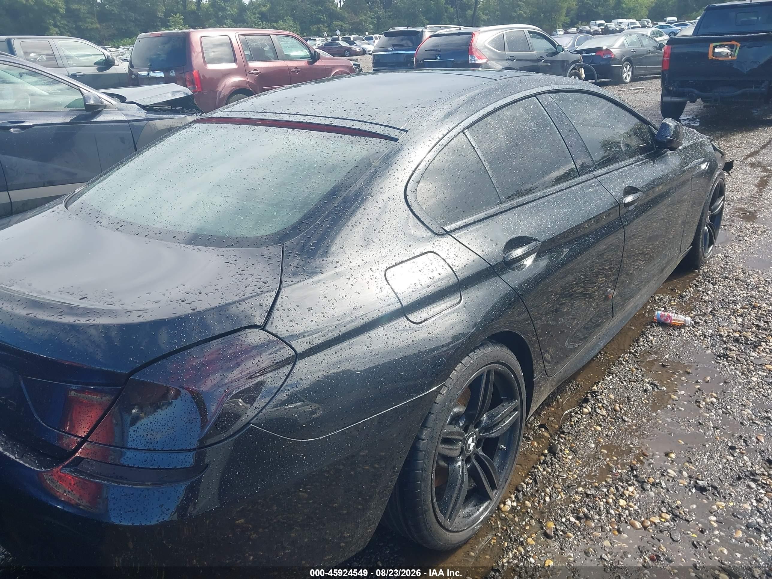 2014 Bmw 640i Gran Coupe Xdrive Black vin: WBA6B8C5XED452609