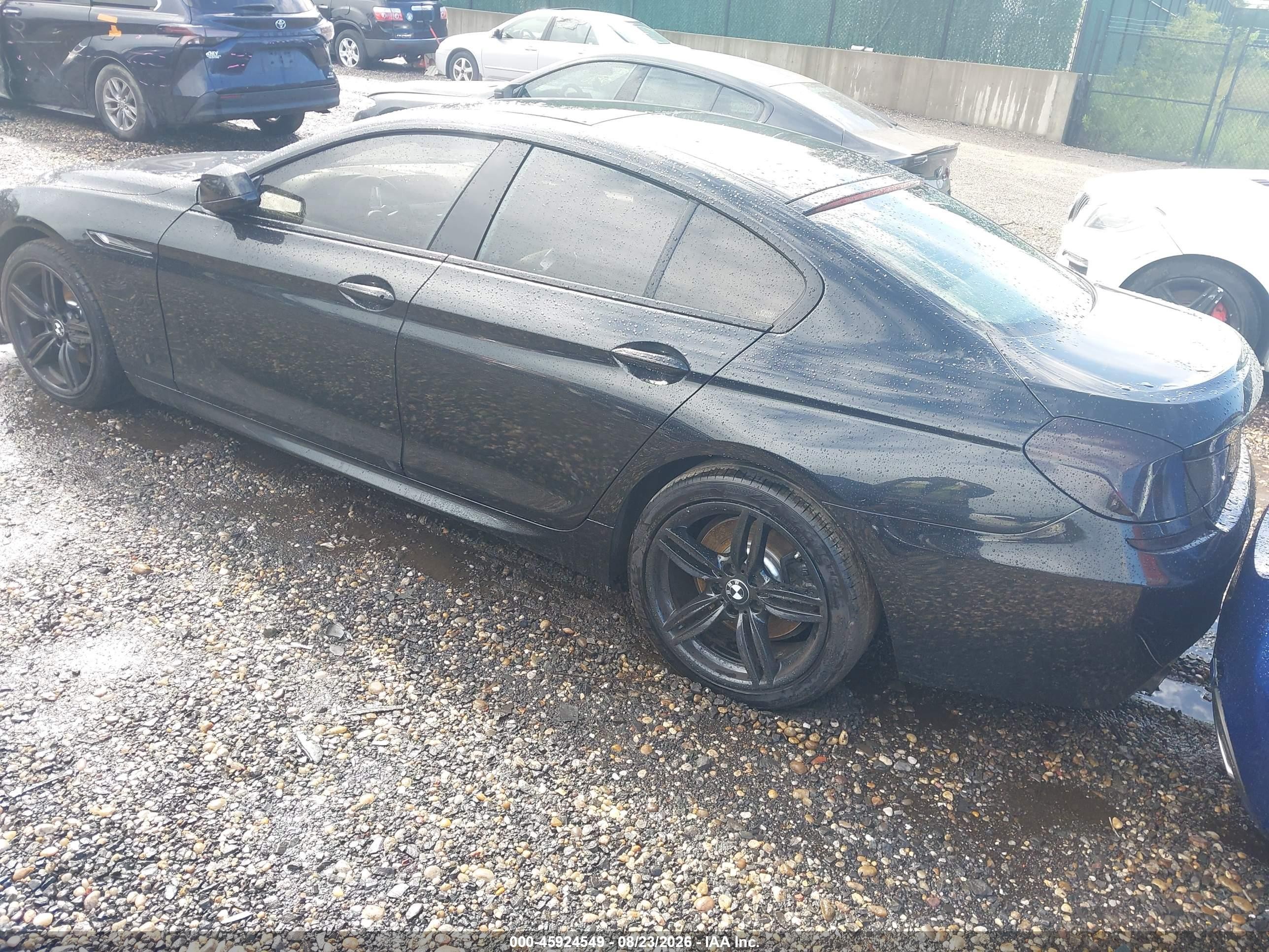 2014 Bmw 640i Gran Coupe Xdrive Black vin: WBA6B8C5XED452609