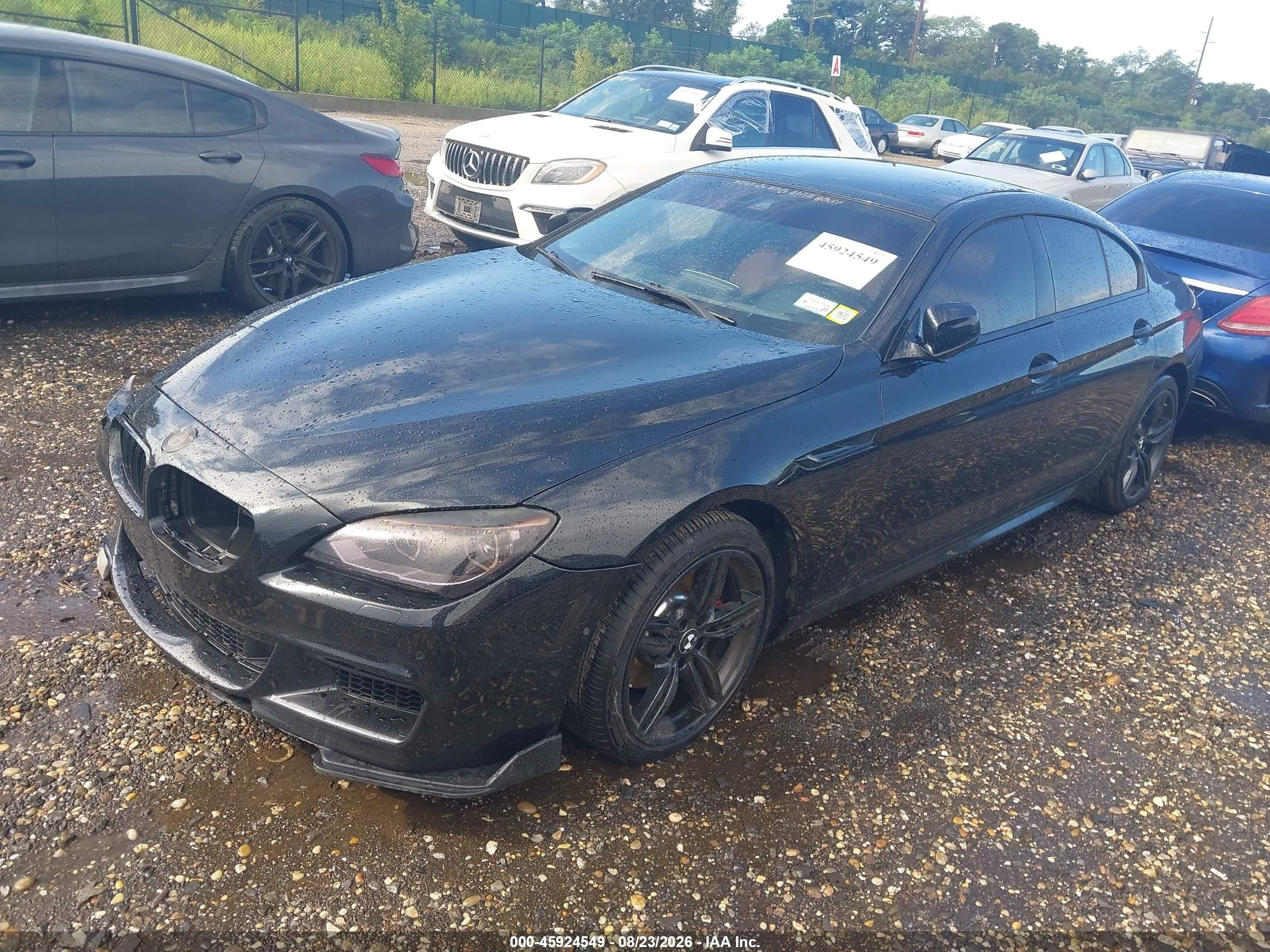 2014 Bmw 640i Gran Coupe Xdrive Black vin: WBA6B8C5XED452609