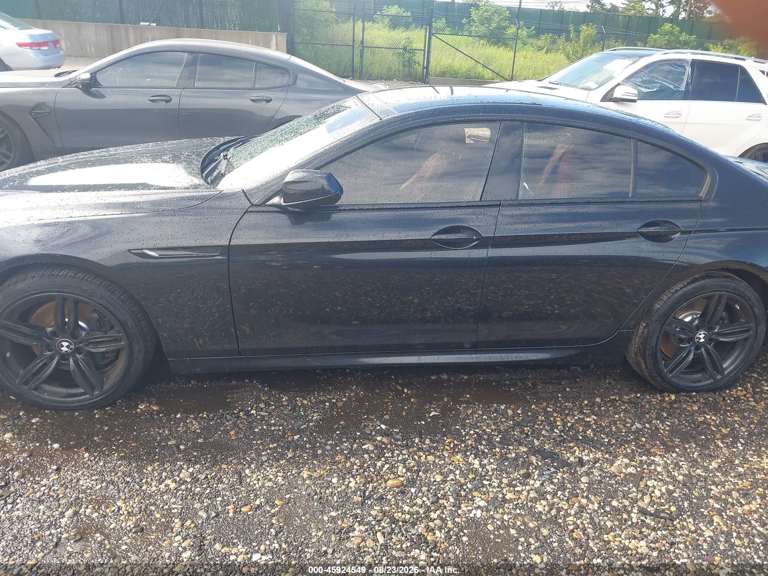 2014 Bmw 640i Gran Coupe Xdrive Black vin: WBA6B8C5XED452609