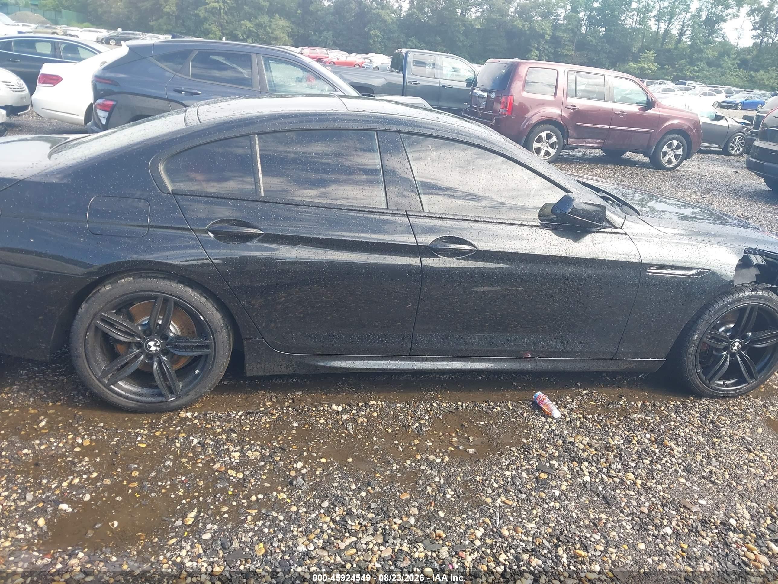 2014 Bmw 640i Gran Coupe Xdrive Black vin: WBA6B8C5XED452609