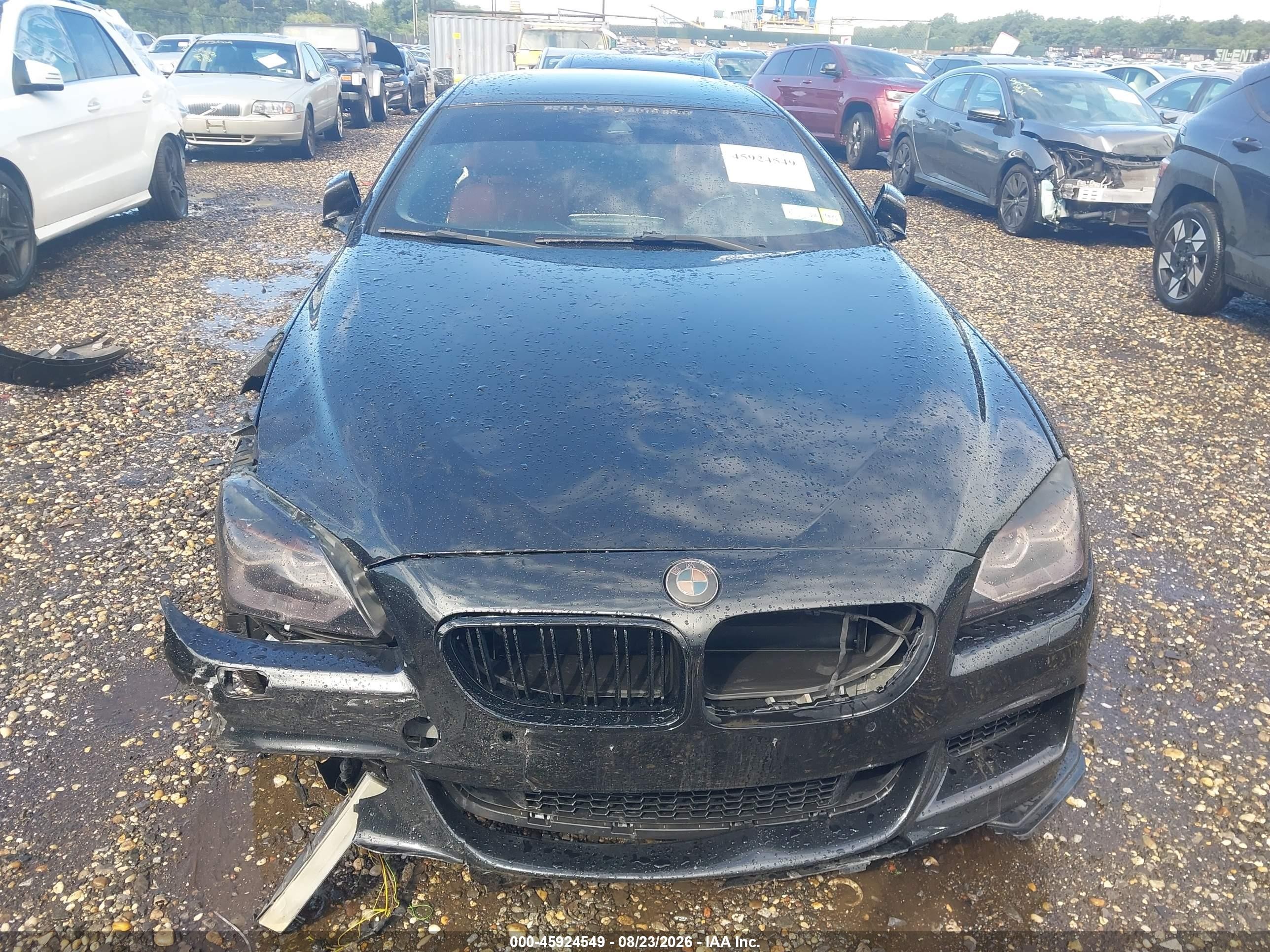 2014 Bmw 640i Gran Coupe Xdrive Black vin: WBA6B8C5XED452609
