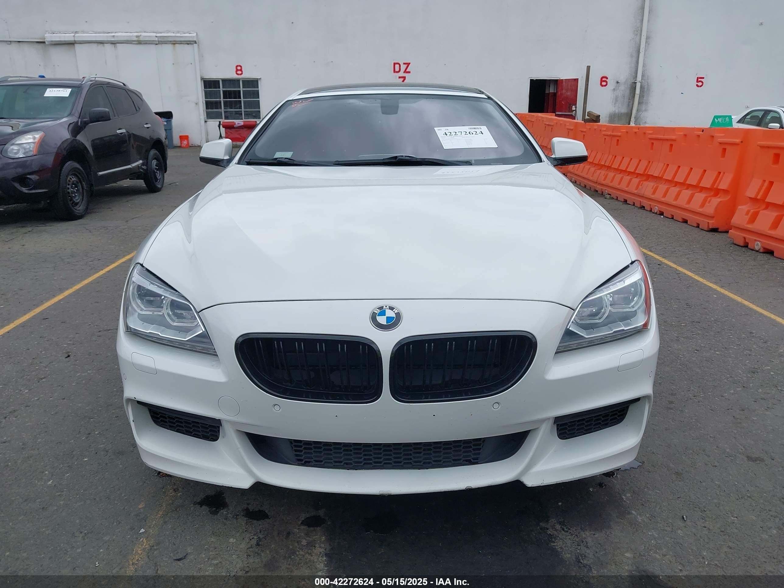 2014 Bmw 640i Gran Coupe Xdrive White vin: WBA6B8C5XED452755