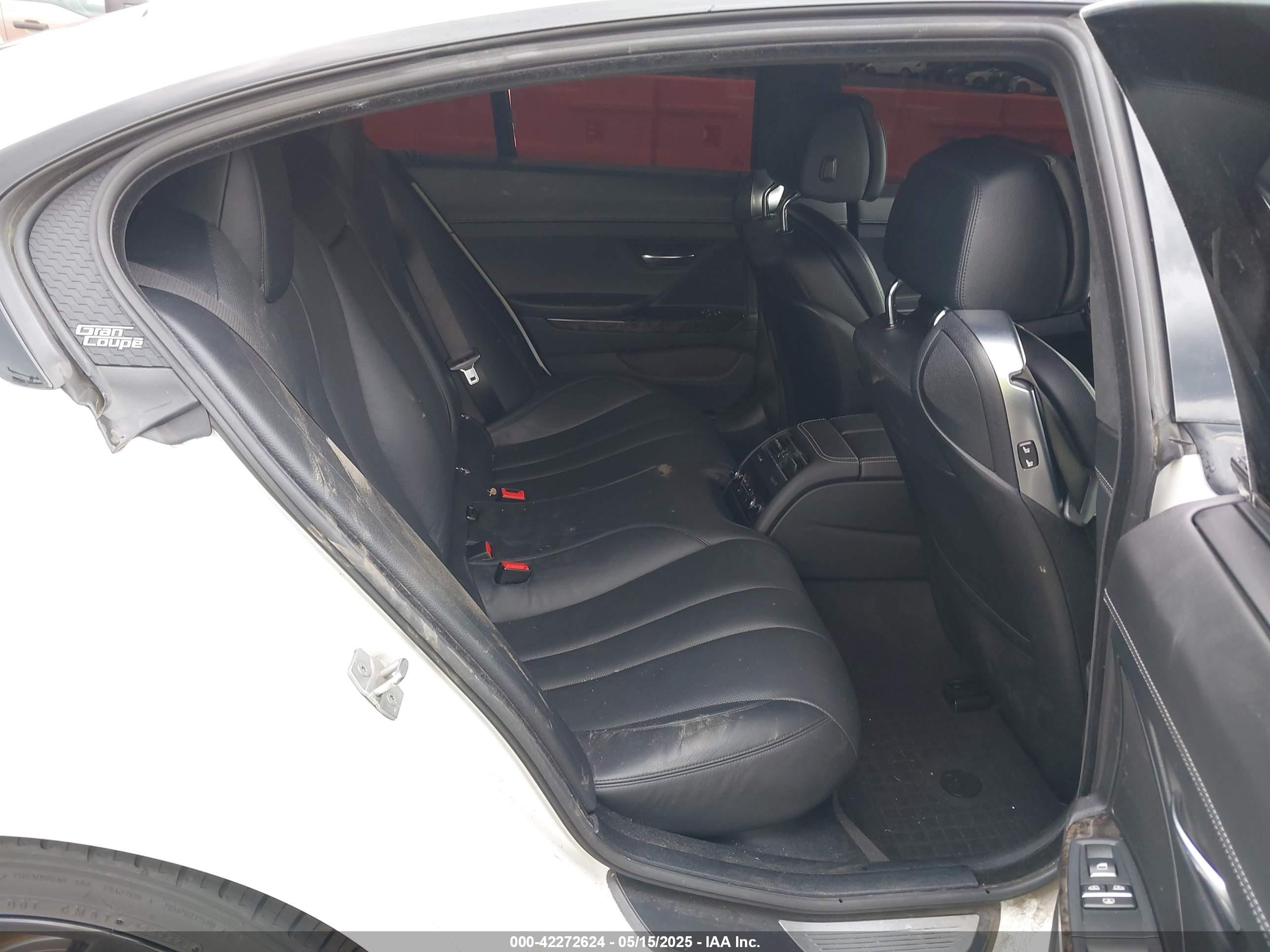 2014 Bmw 640i Gran Coupe Xdrive White vin: WBA6B8C5XED452755
