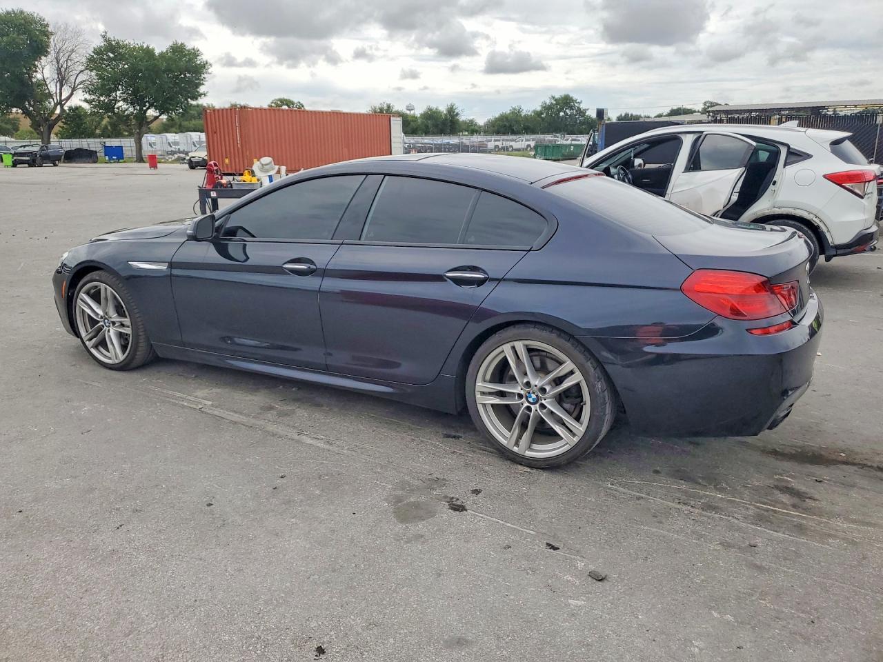 2017 Bmw 650 I Gran Coupe Black vin: WBA6D4C52HD977767