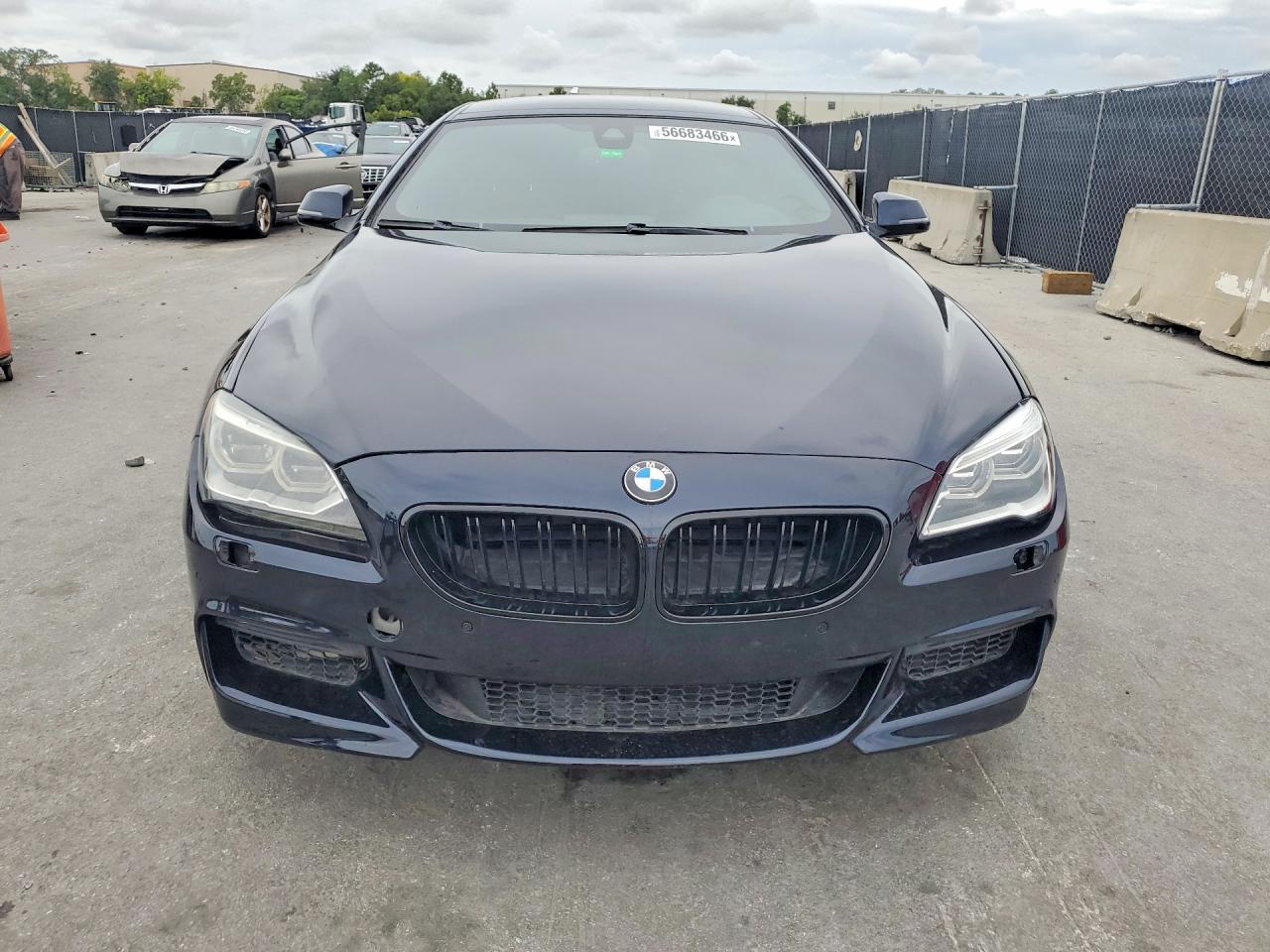 2017 Bmw 650 I Gran Coupe Black vin: WBA6D4C52HD977767