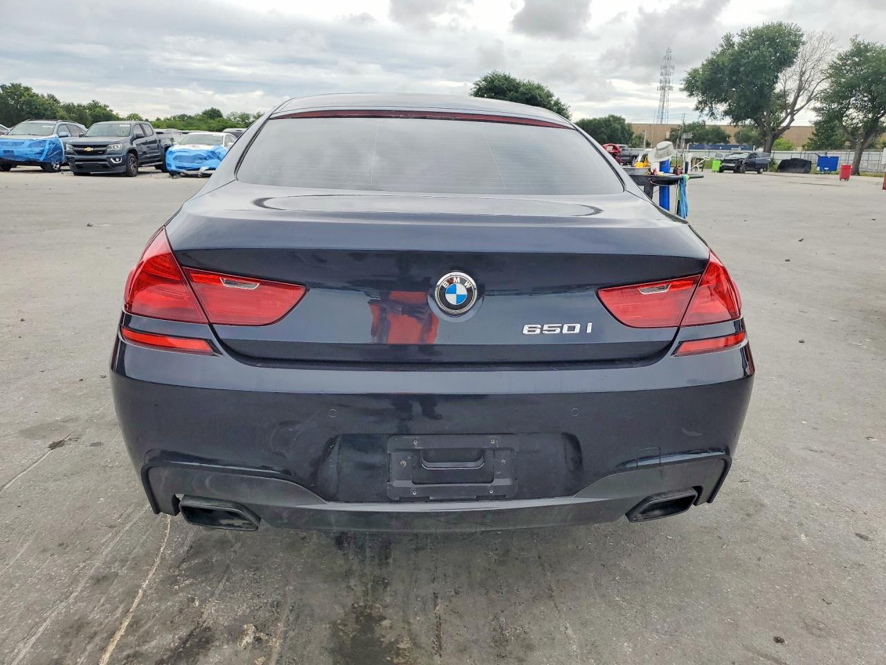 2017 Bmw 650 I Gran Coupe Black vin: WBA6D4C52HD977767