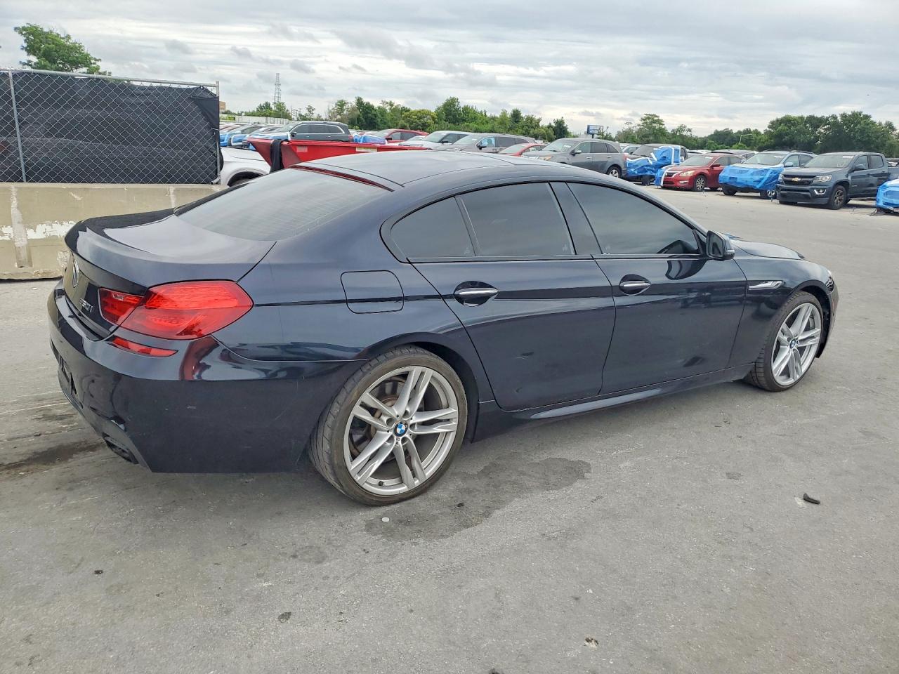 2017 Bmw 650 I Gran Coupe Black vin: WBA6D4C52HD977767