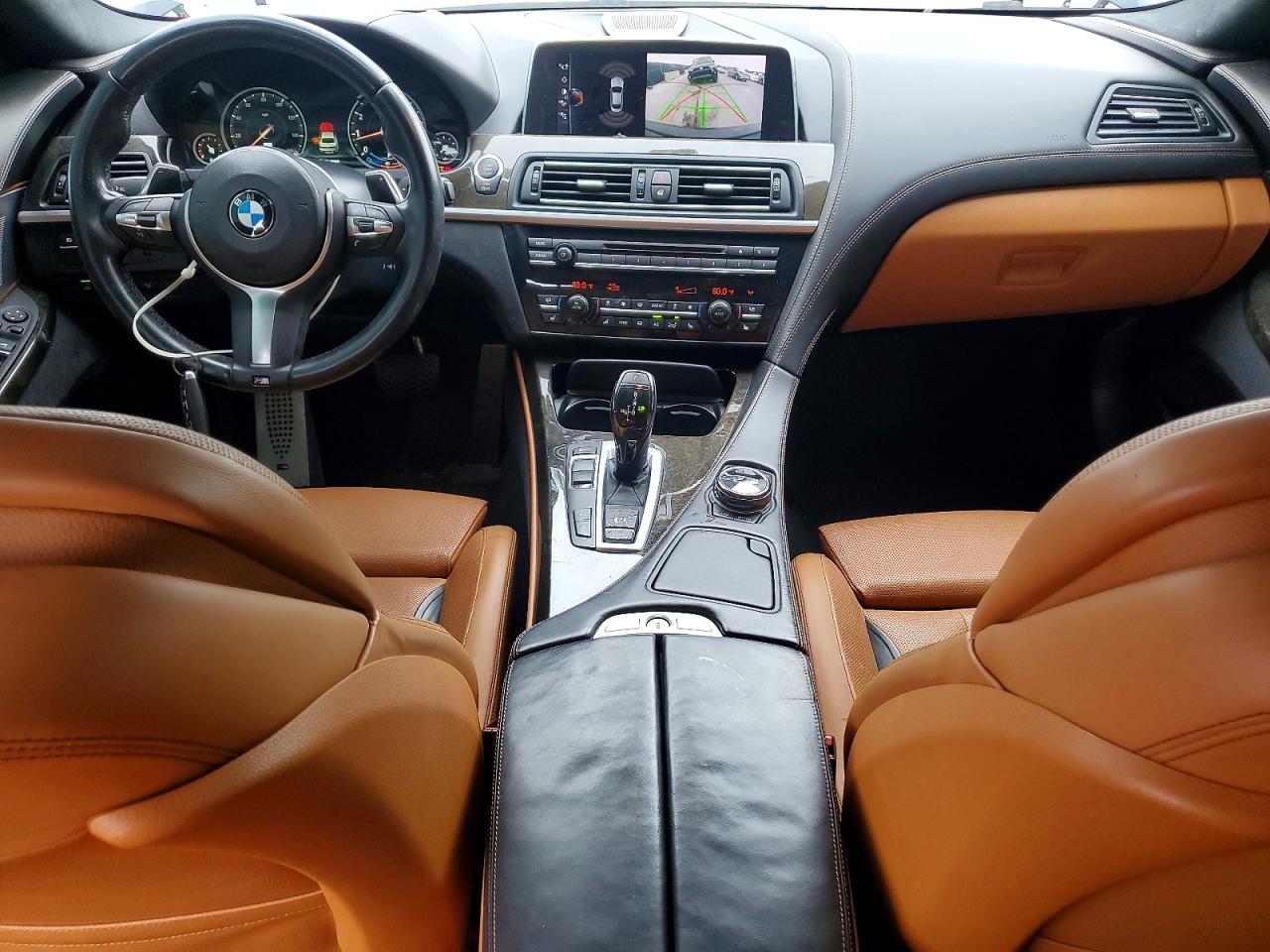 2017 Bmw 650 I Gran Coupe Black vin: WBA6D4C52HD977767