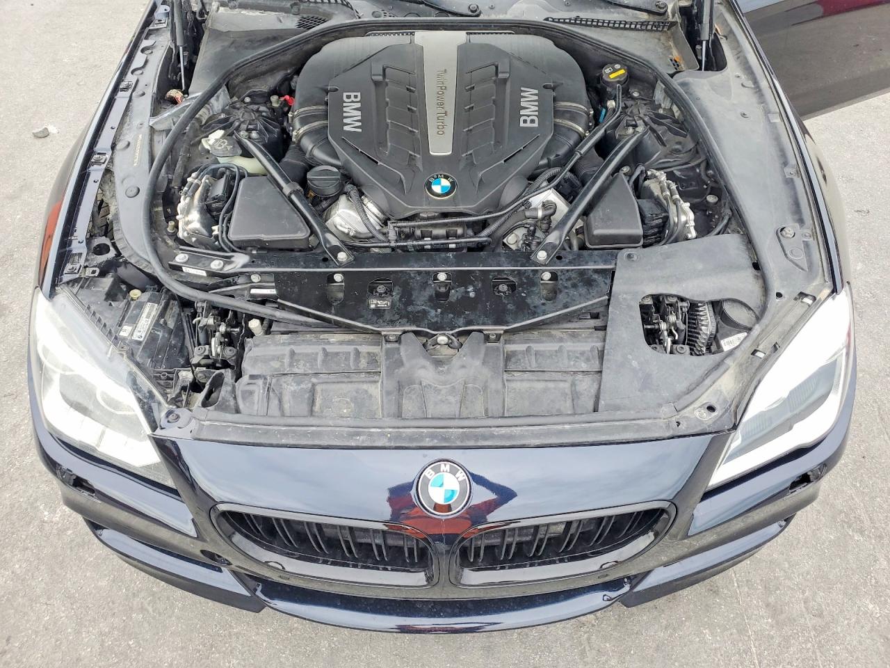 2017 Bmw 650 I Gran Coupe Black vin: WBA6D4C52HD977767