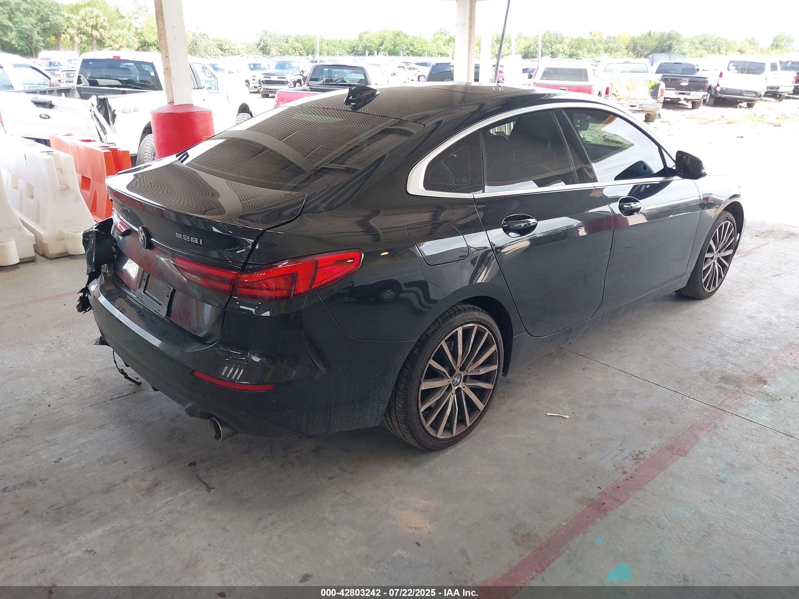 2020 Bmw 228i Gran Coupe Xdrive Black vin: WBA73AK01L7F57388