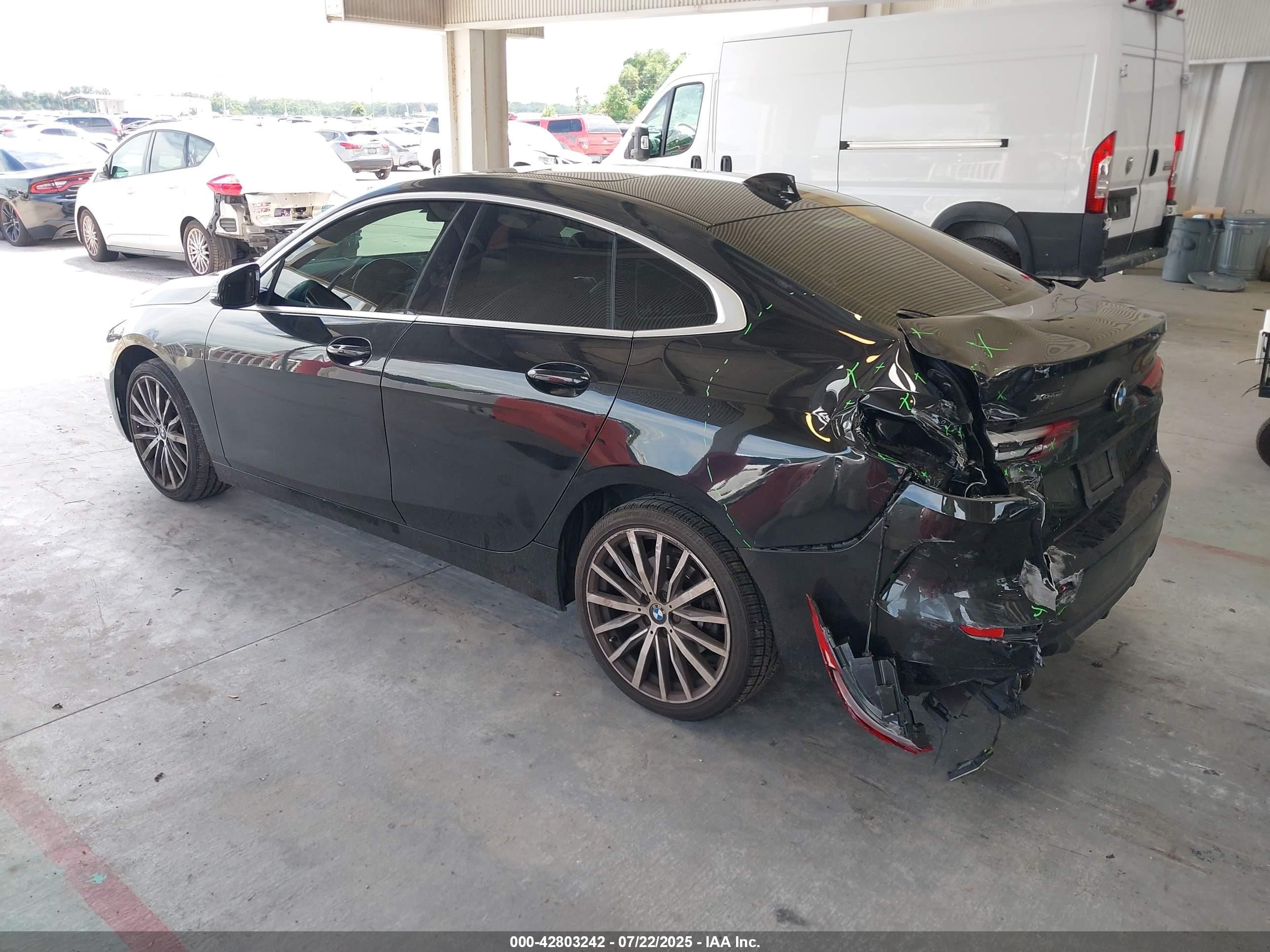 2020 Bmw 228i Gran Coupe Xdrive Black vin: WBA73AK01L7F57388