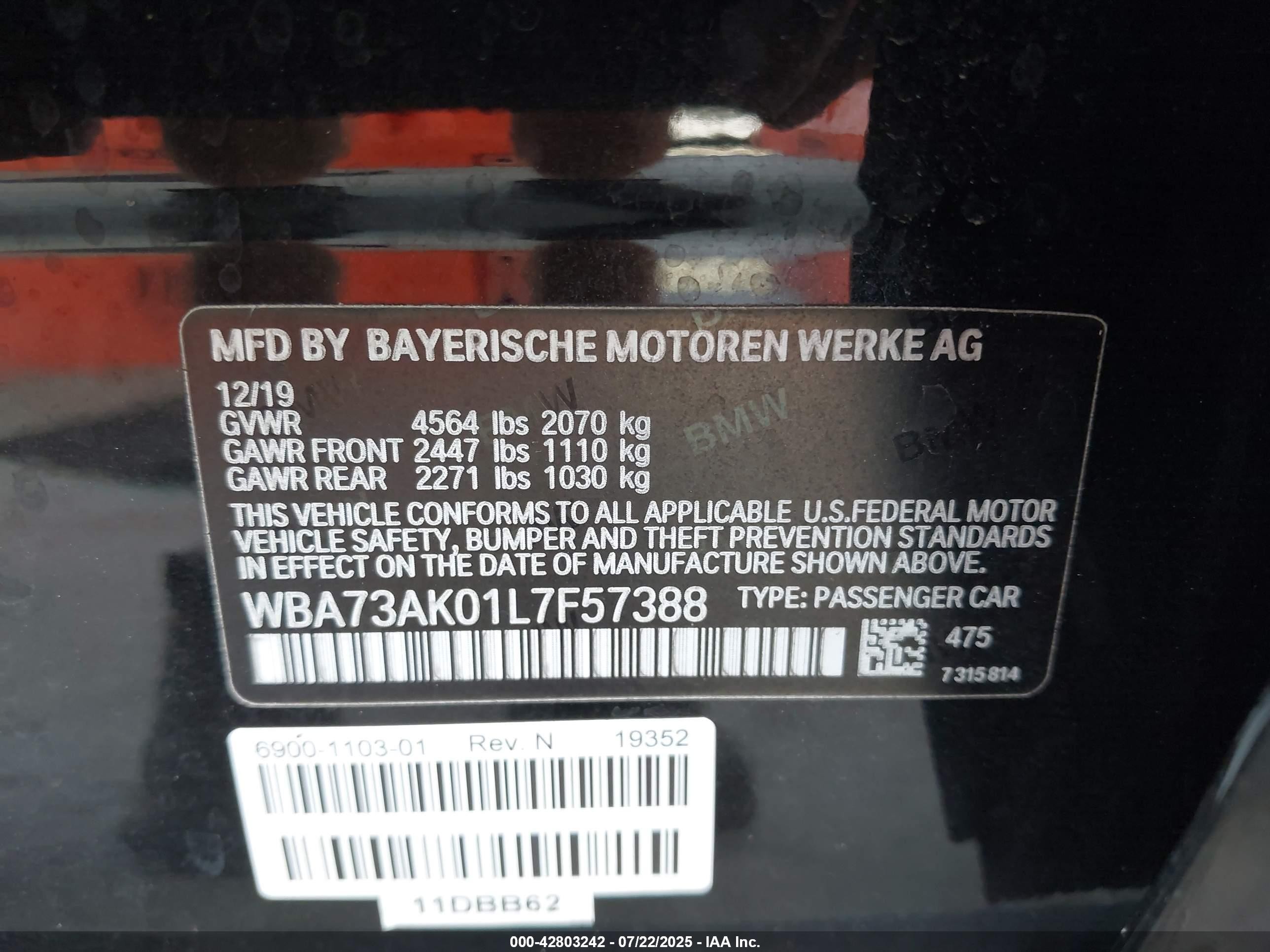 2020 Bmw 228i Gran Coupe Xdrive Black vin: WBA73AK01L7F57388