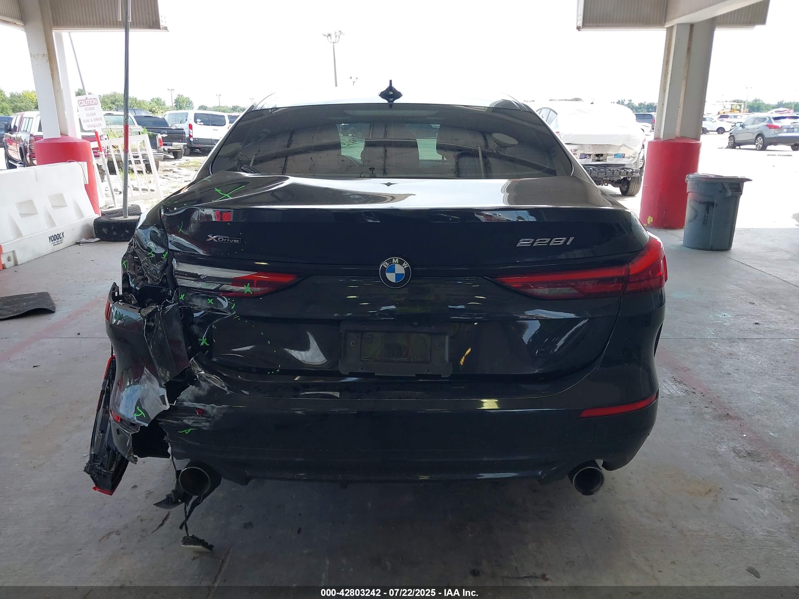 2020 Bmw 228i Gran Coupe Xdrive Black vin: WBA73AK01L7F57388