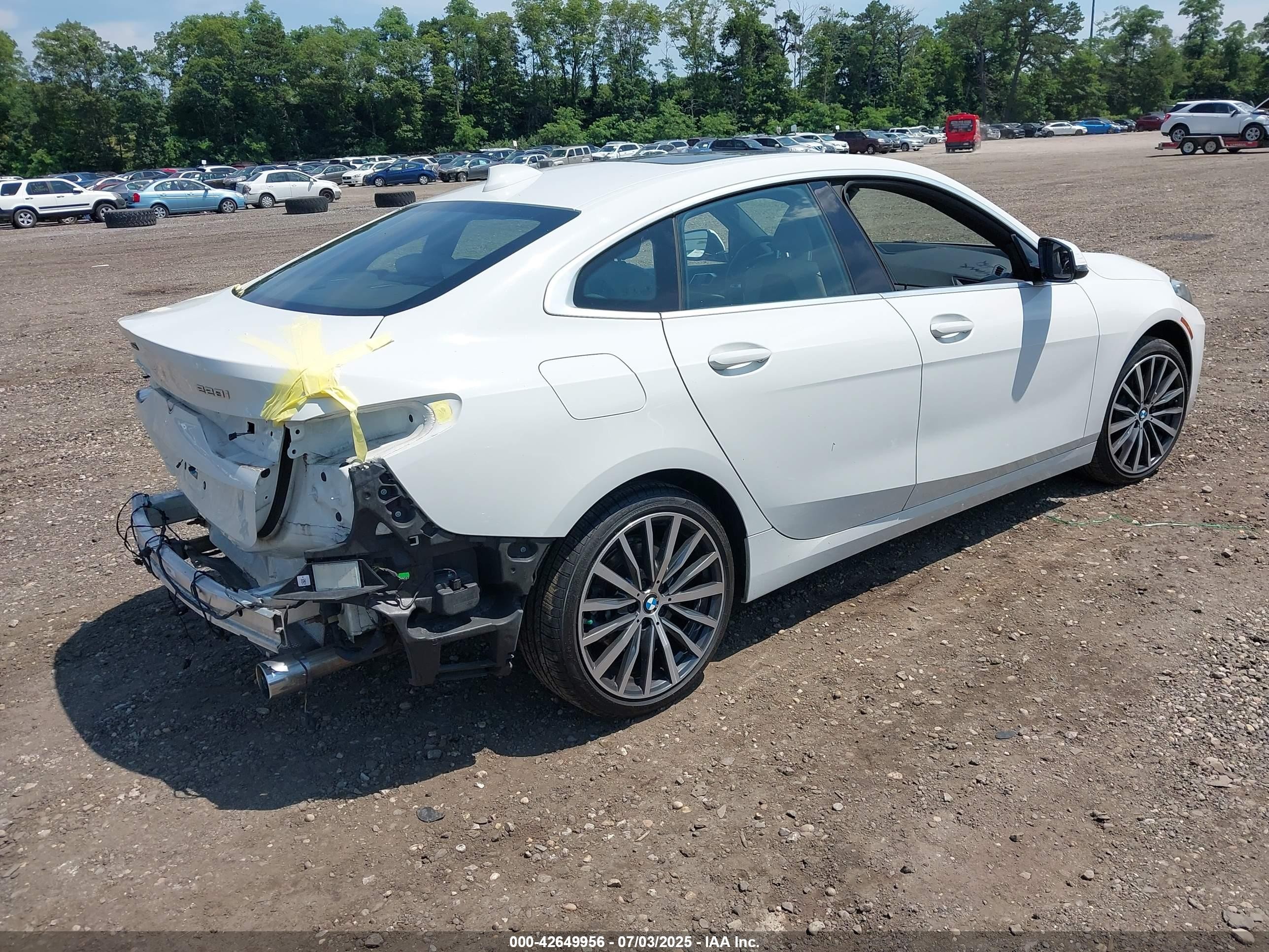 2021 Bmw 228i Gran Coupe Xdrive White vin: WBA73AK01M7G55452