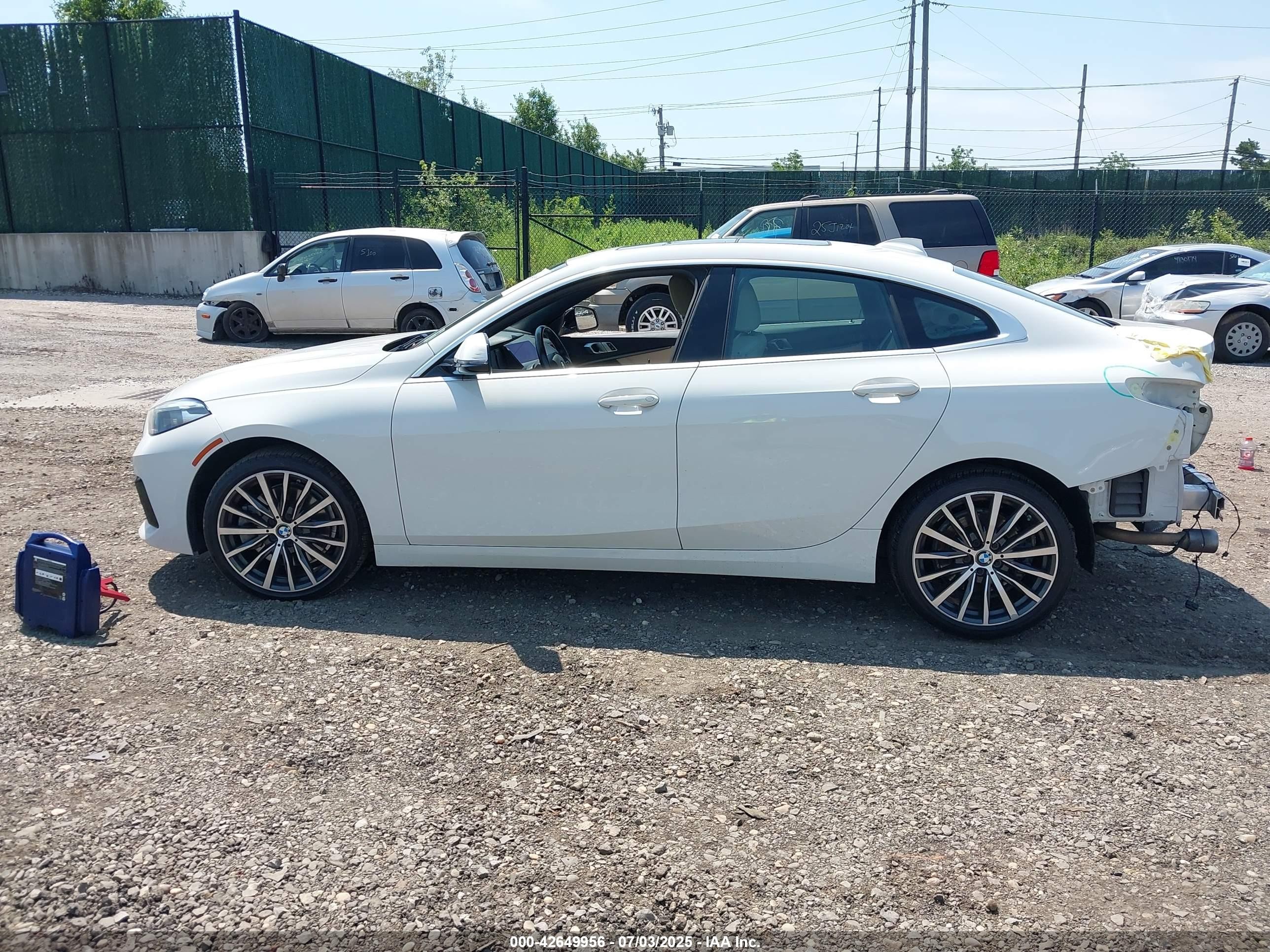 2021 Bmw 228i Gran Coupe Xdrive White vin: WBA73AK01M7G55452