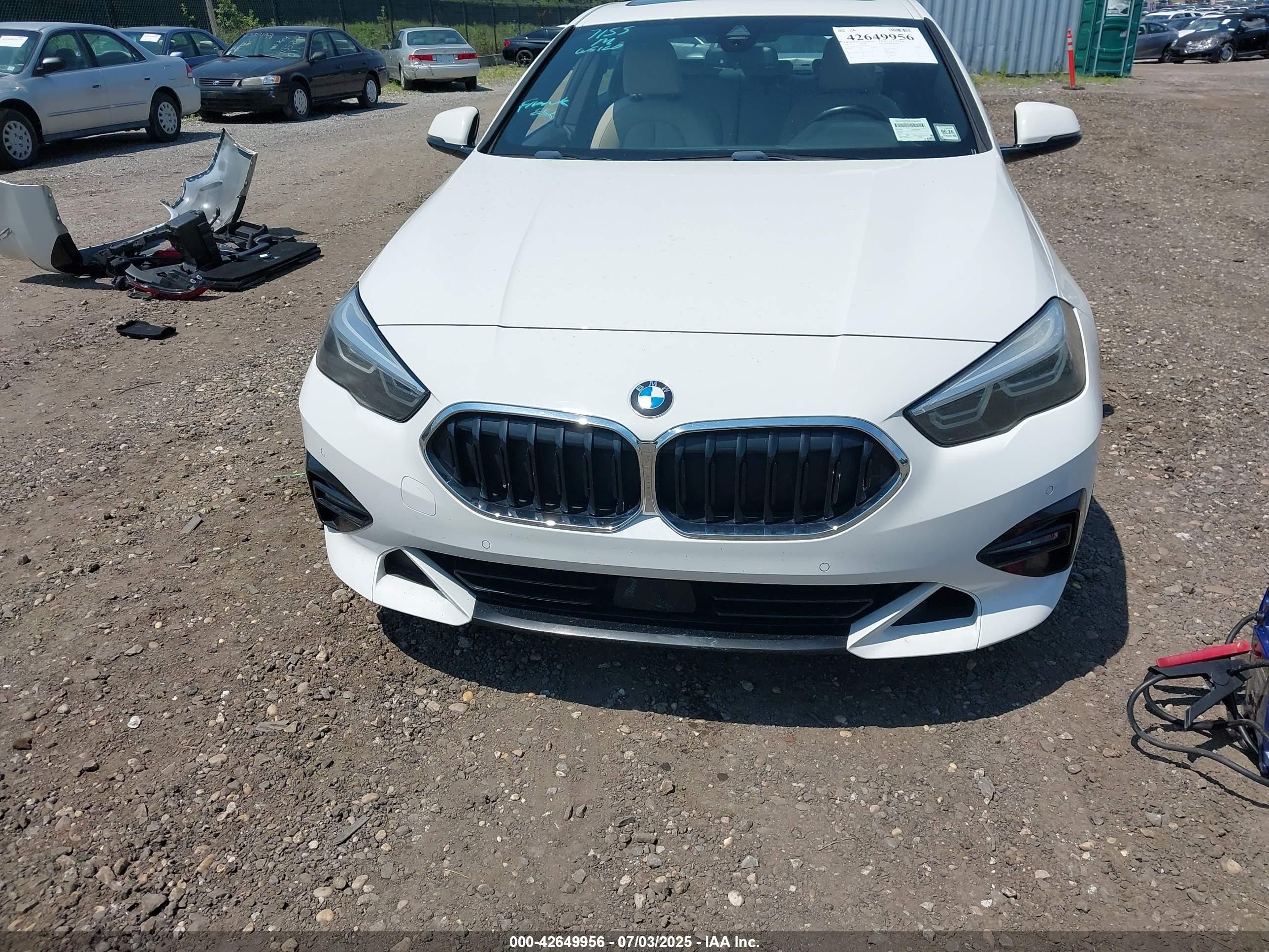 2021 Bmw 228i Gran Coupe Xdrive White vin: WBA73AK01M7G55452