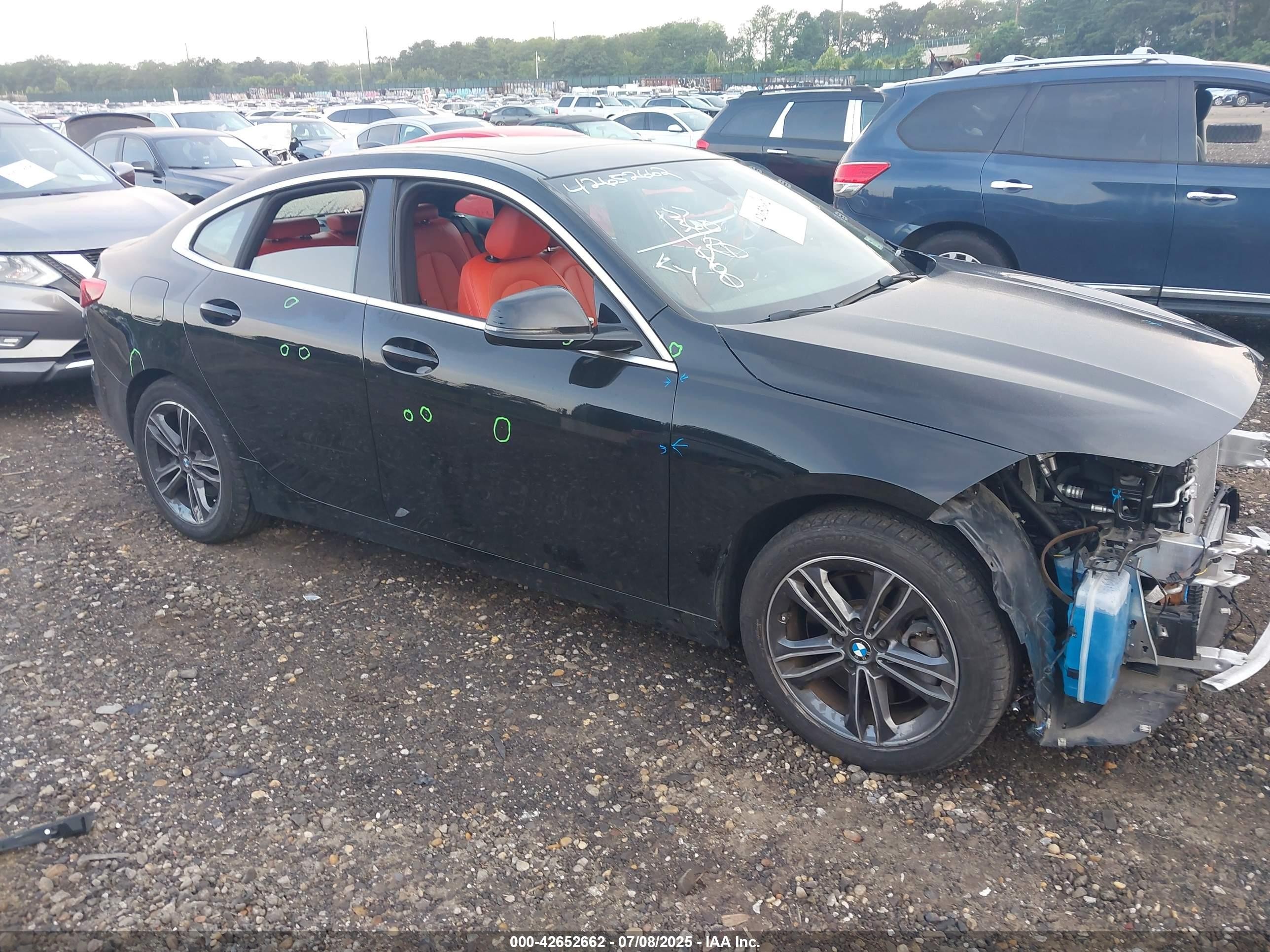2020 Bmw 228i Gran Coupe Xdrive Black vin: WBA73AK04L7F88361