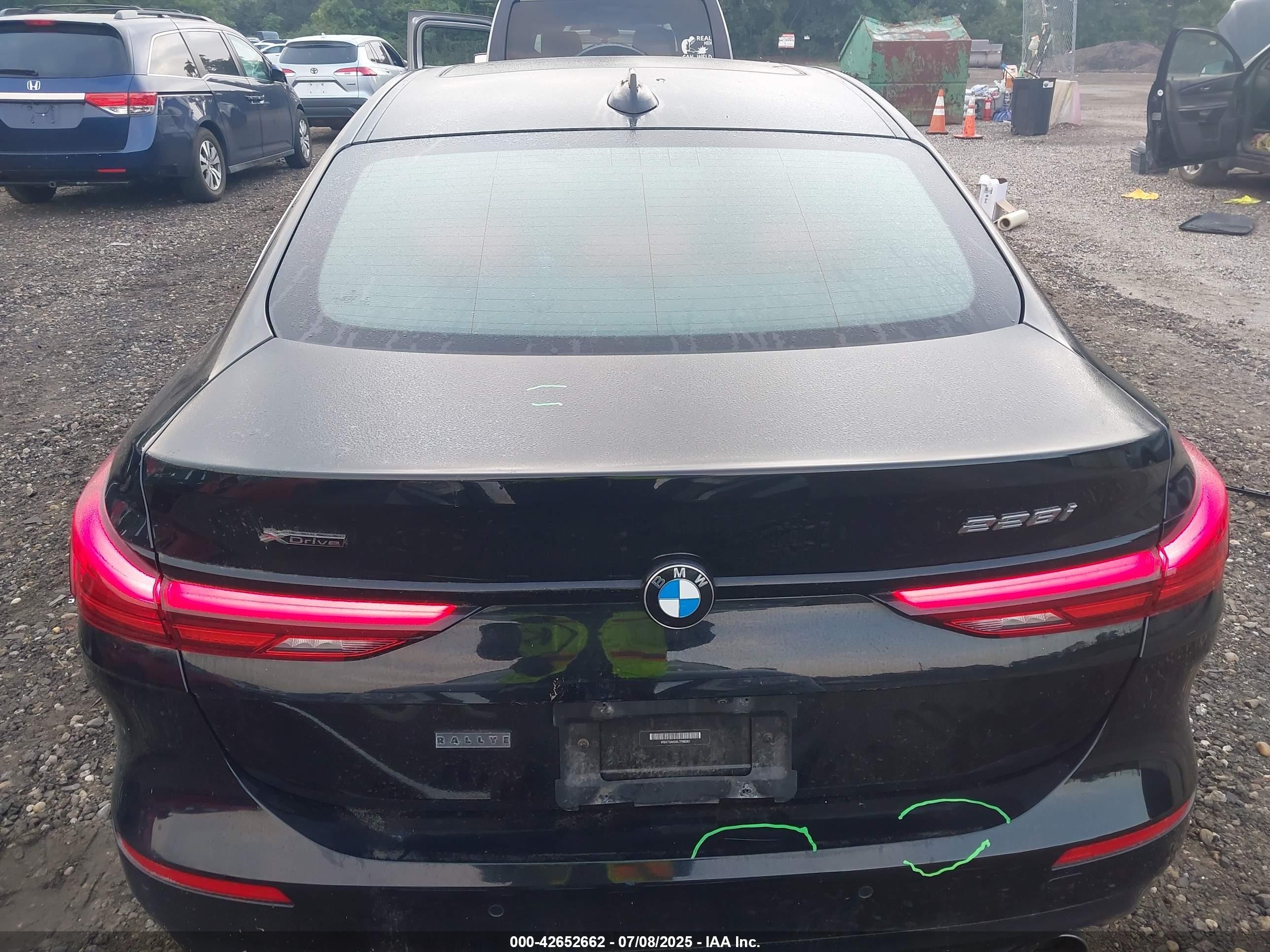2020 Bmw 228i Gran Coupe Xdrive Черный vin: WBA73AK04L7F88361