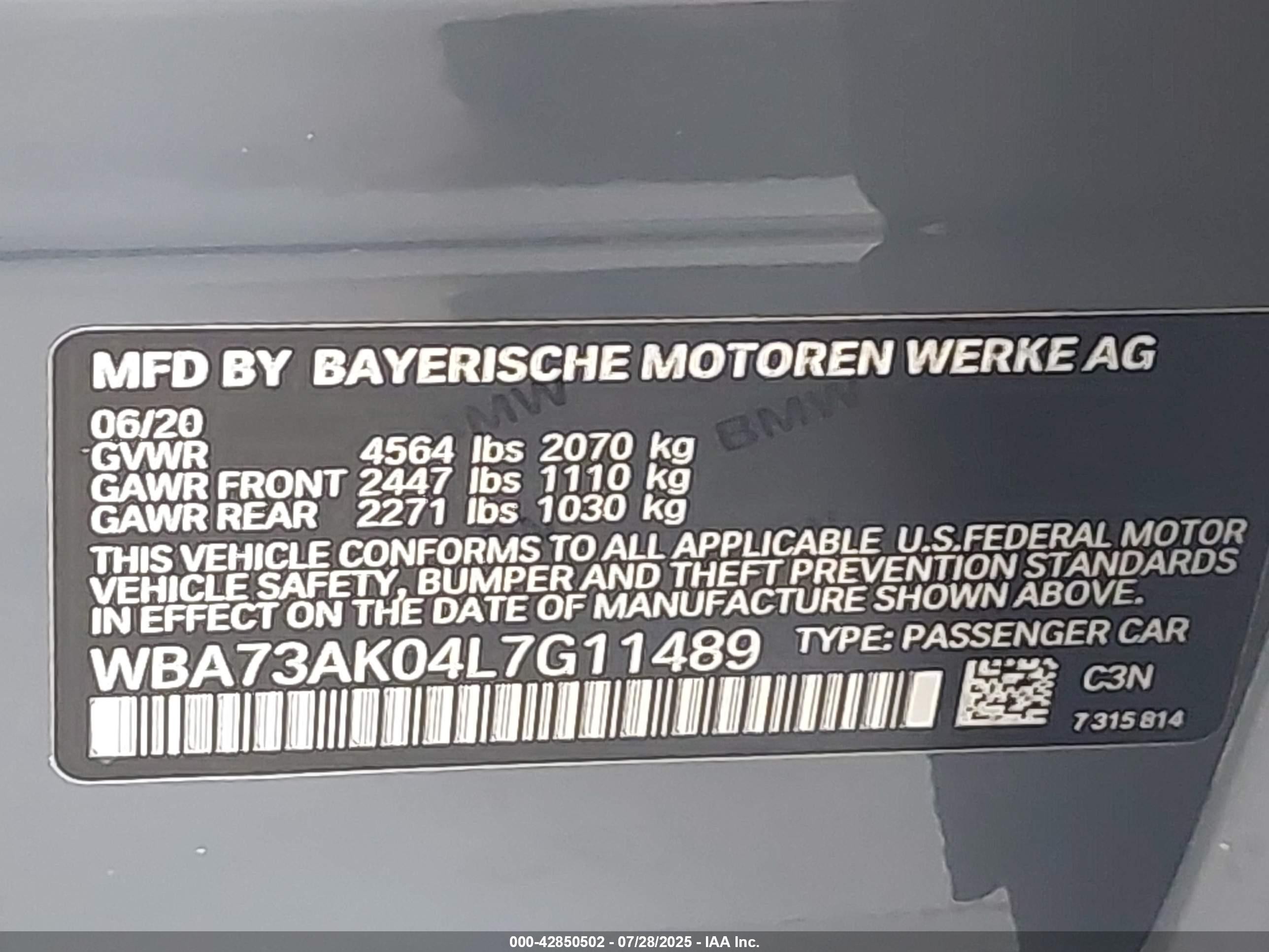 2020 Bmw 228i Gran Coupe Xdrive Gray vin: WBA73AK04L7G11489