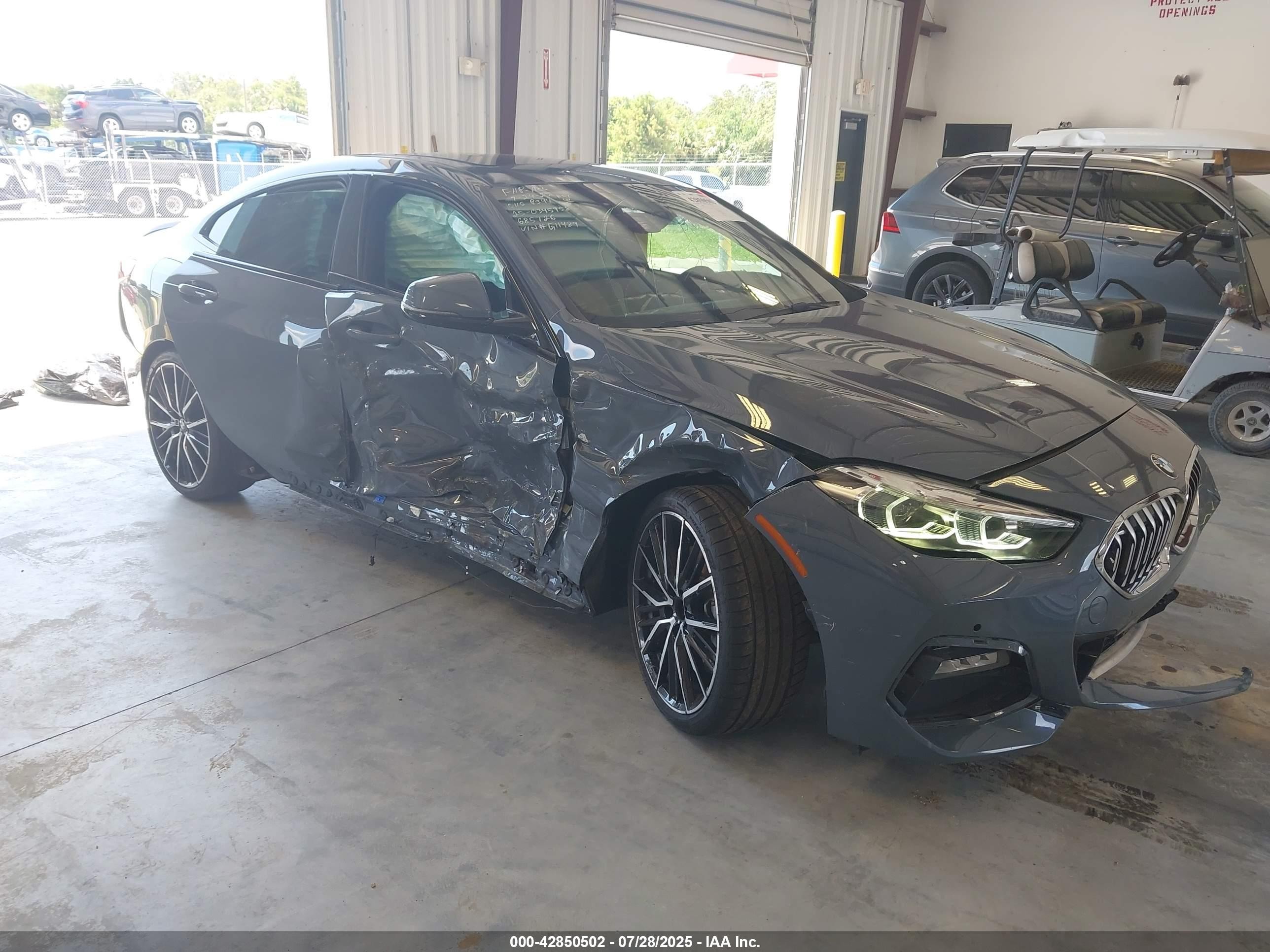 2020 Bmw 228i Gran Coupe Xdrive Gray vin: WBA73AK04L7G11489
