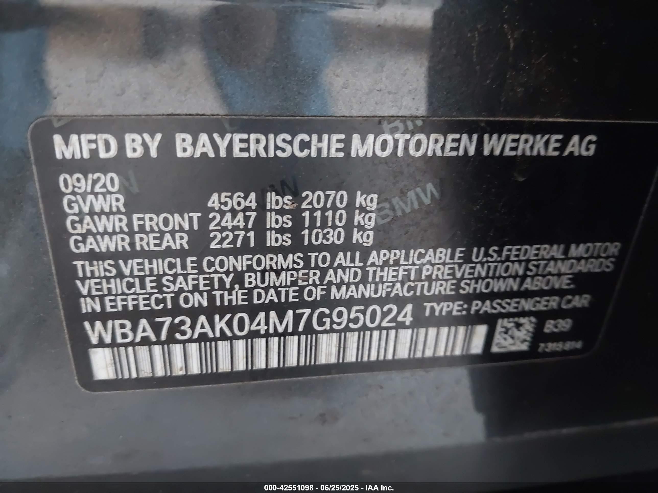 2021 Bmw 228i Gran Coupe Xdrive Gray vin: WBA73AK04M7G95024