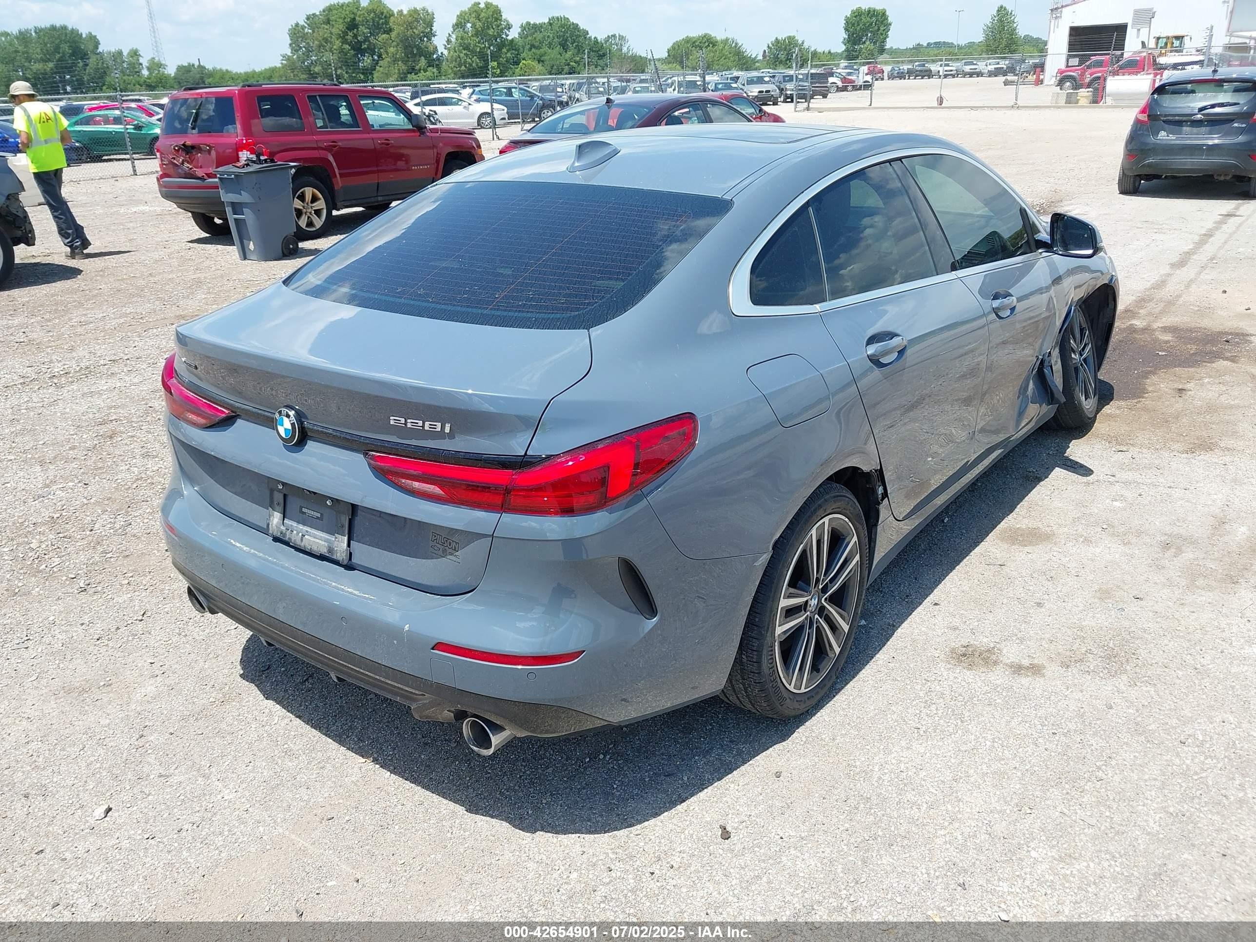2020 Bmw 228i Gran Coupe Xdrive Gray vin: WBA73AK07L7F91853