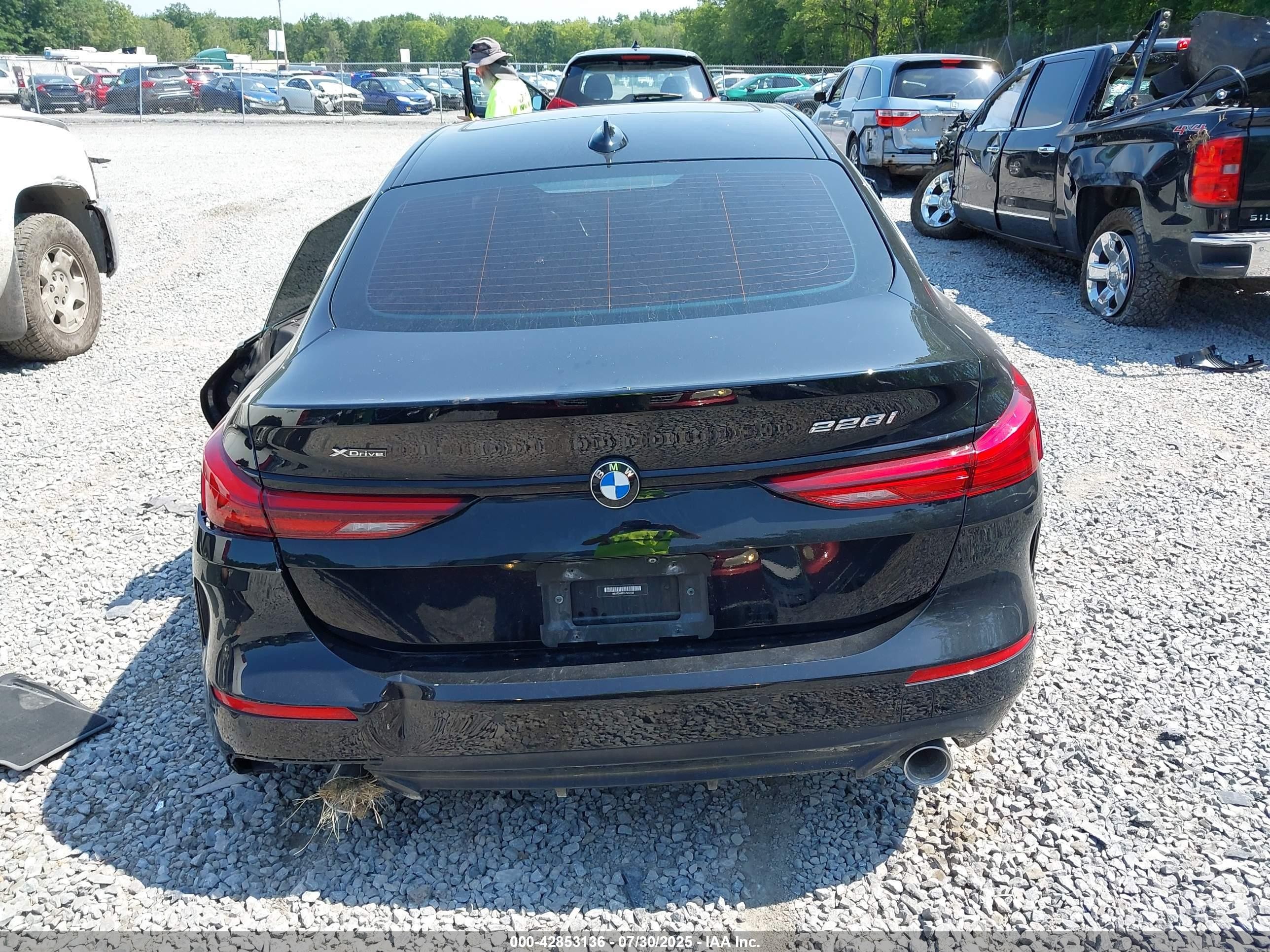 2020 Bmw 228i Gran Coupe Xdrive Black vin: WBA73AK07L7G13155