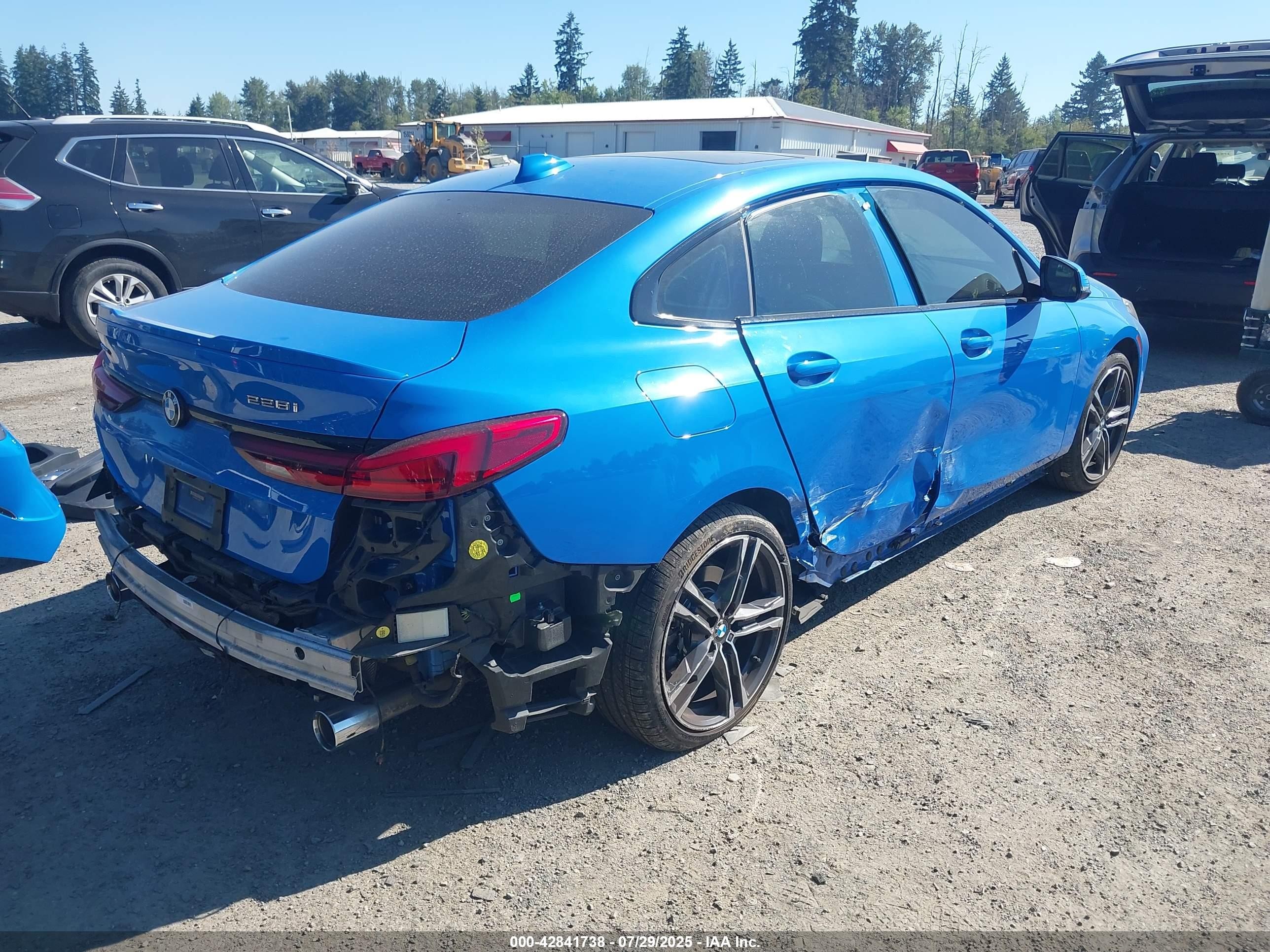 2020 Bmw 228i Gran Coupe Xdrive Blue vin: WBA73AK0XL7F90261